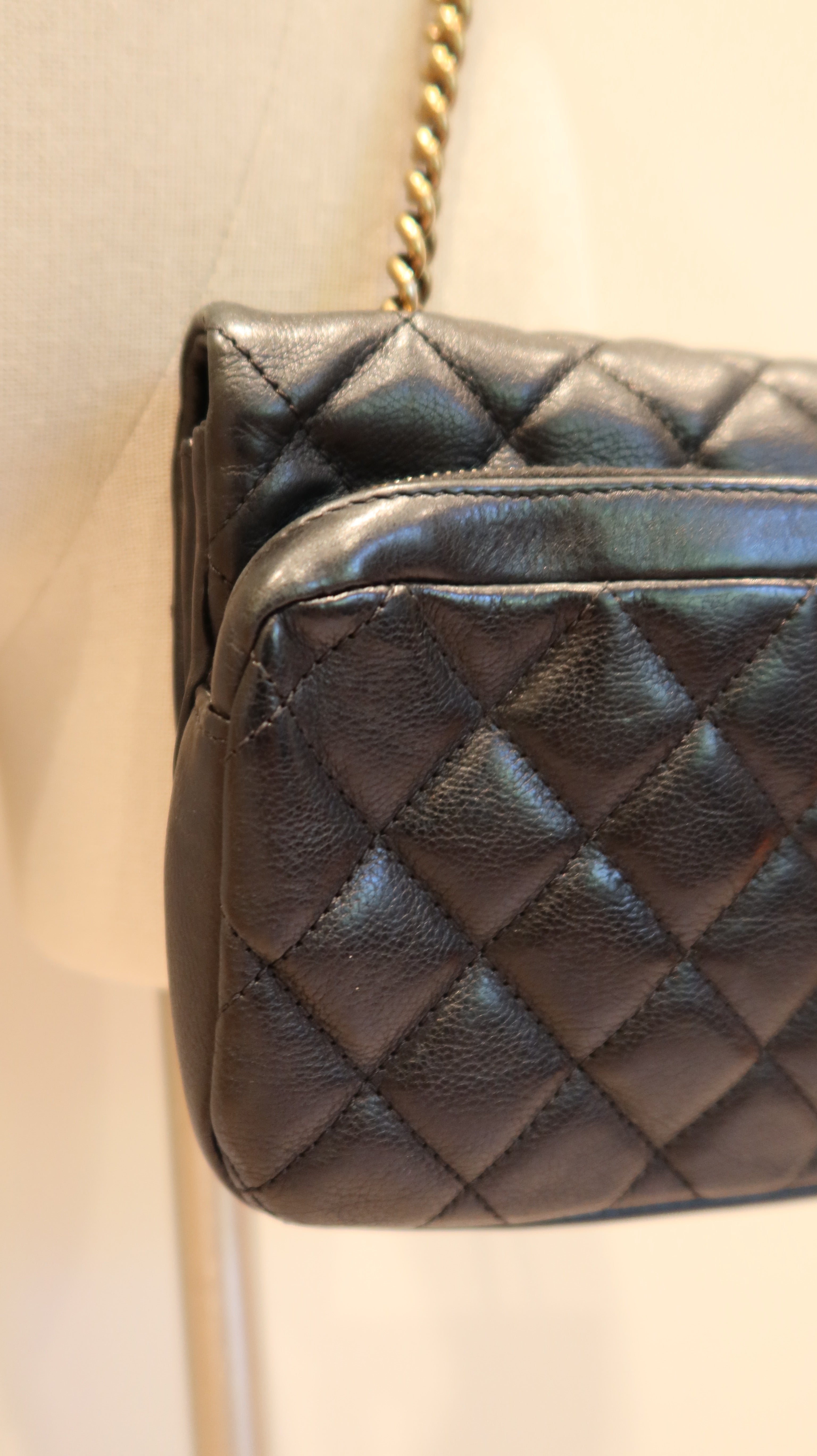 Chanel East West Flap Bag