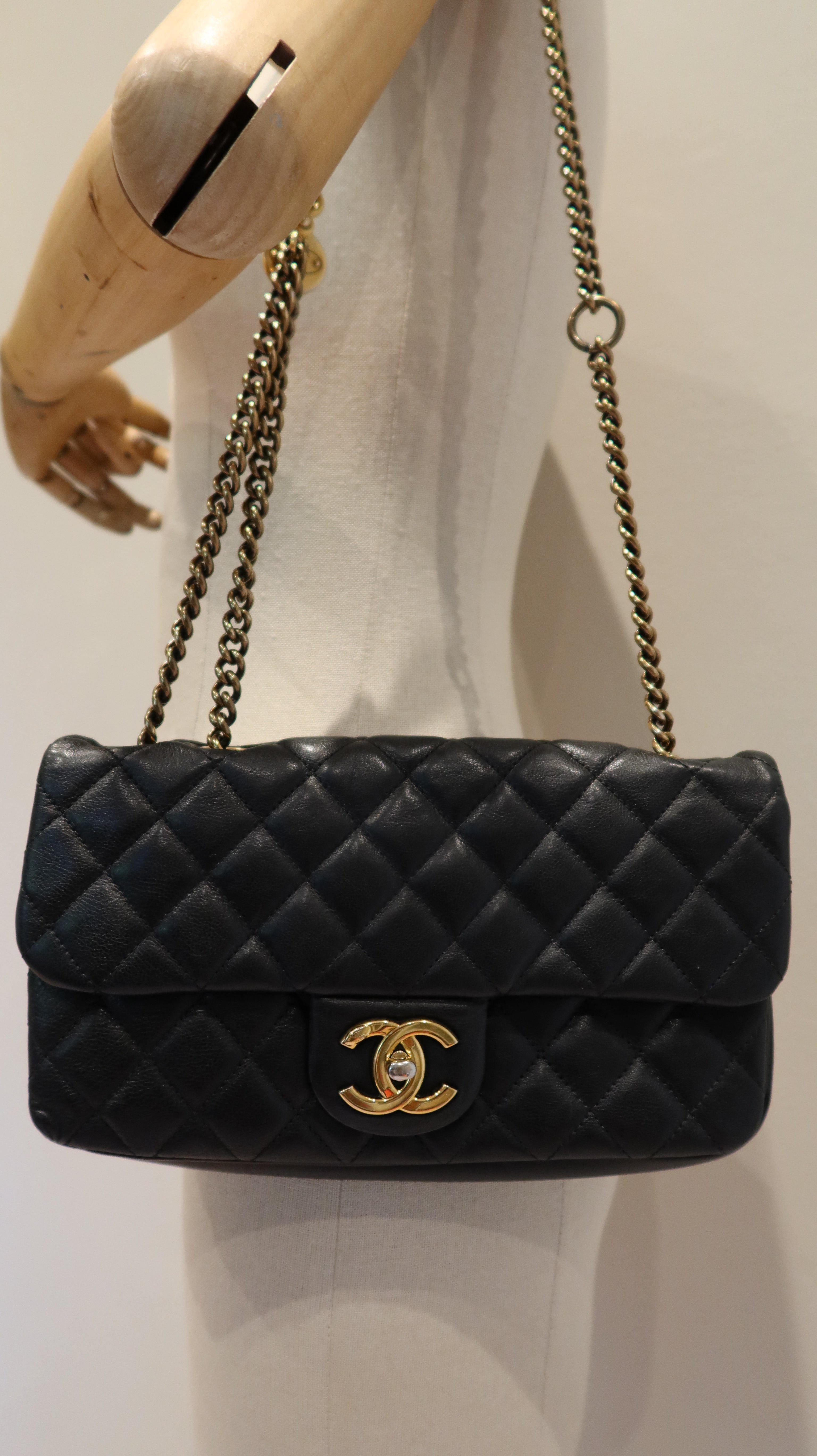 Chanel East West Flap Bag