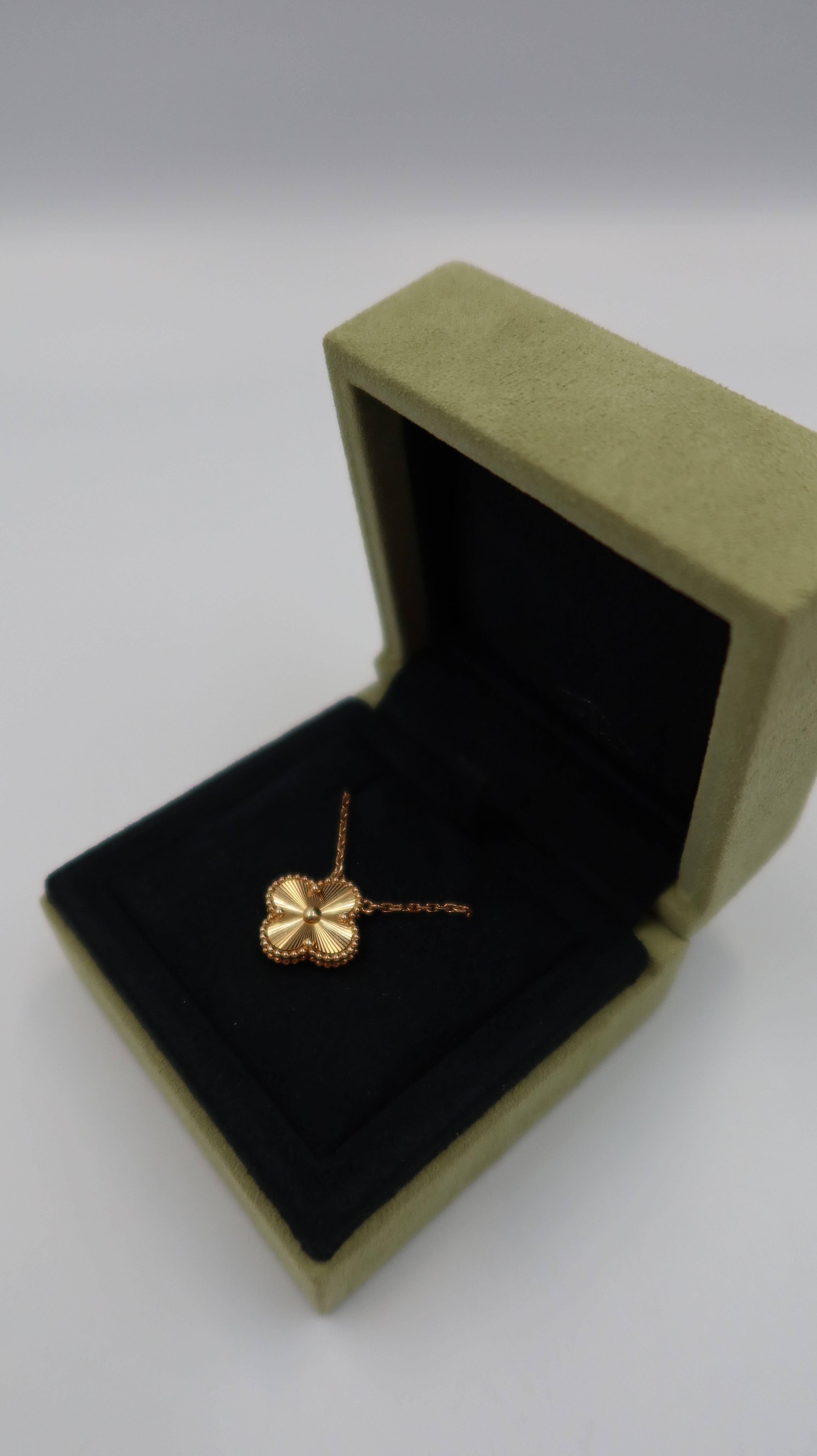 Van Cleef & Arpels Vintage Alhambra Guilloche Necklace (YG)