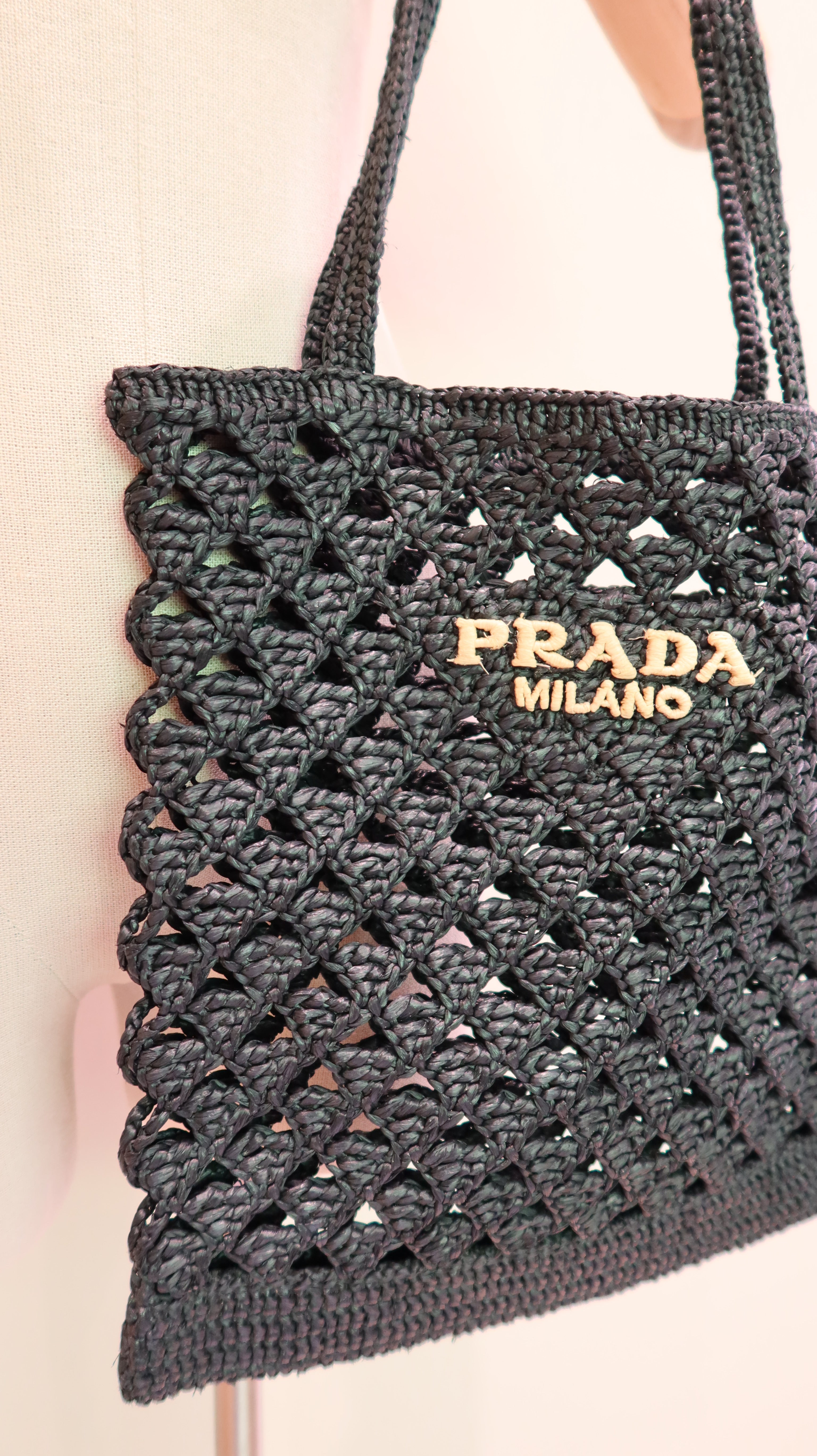 Prada Crochet Tote
