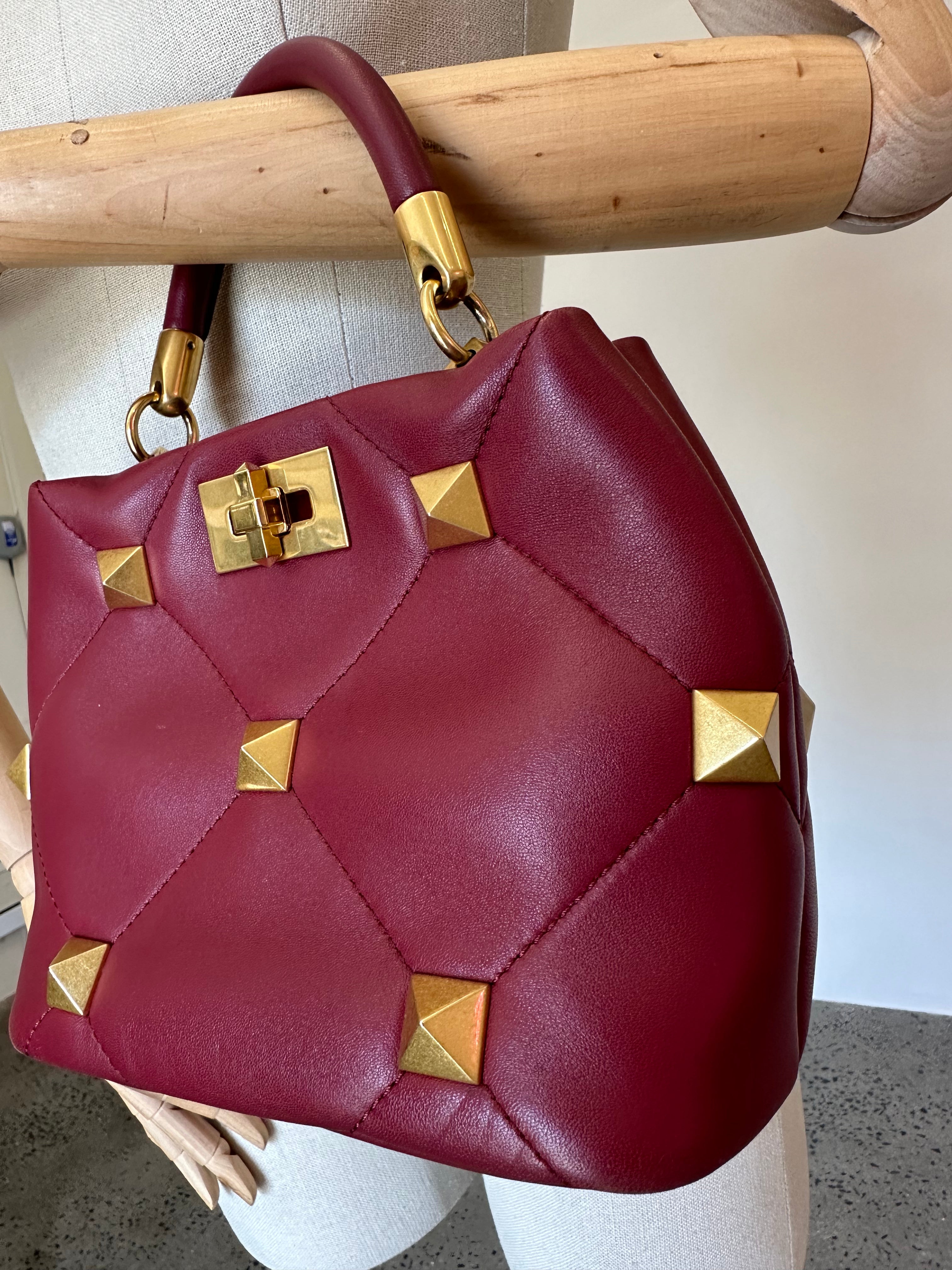 Valentino Roman Stud Top Handle Bag