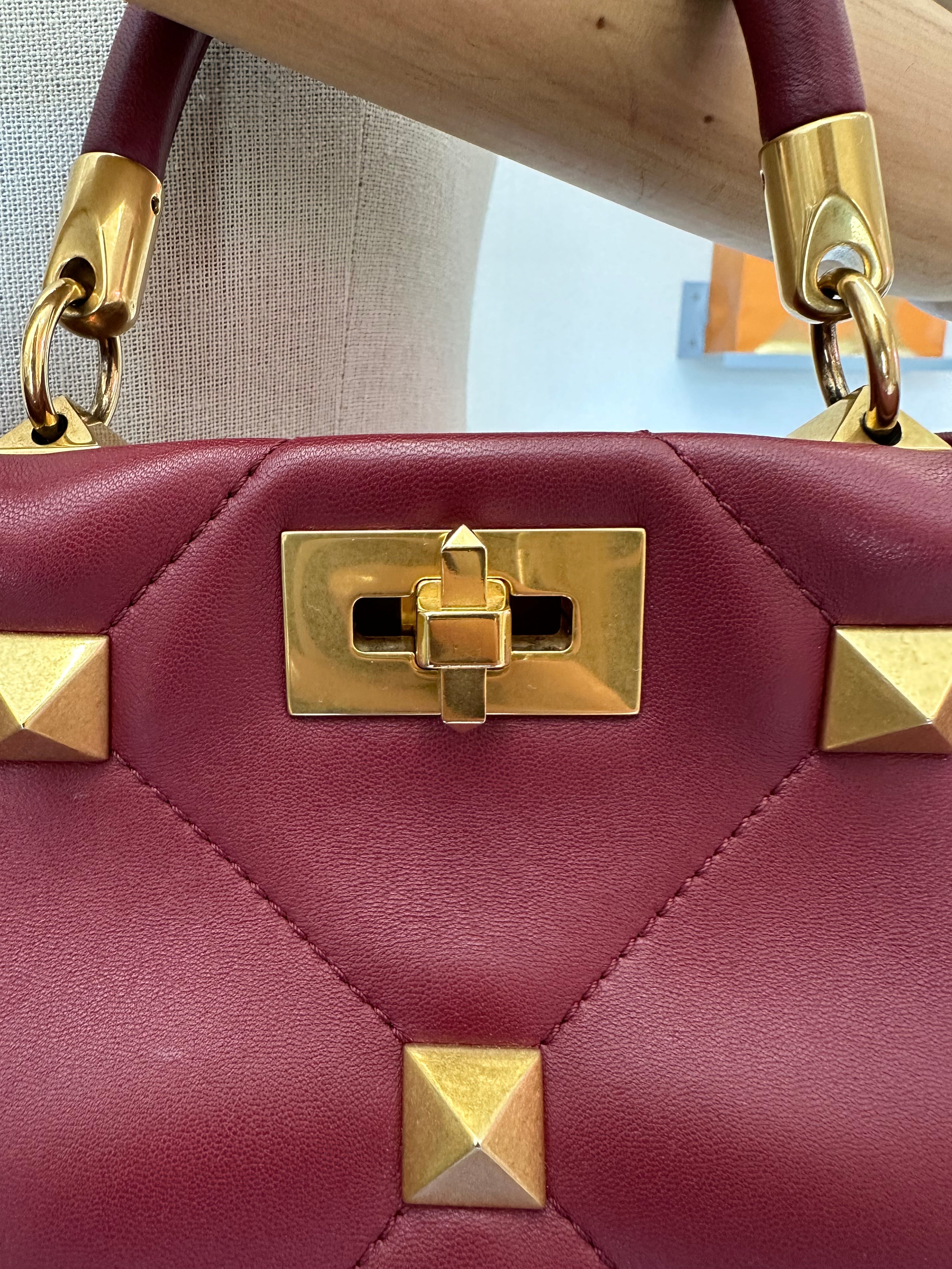 Valentino Roman Stud Top Handle Bag