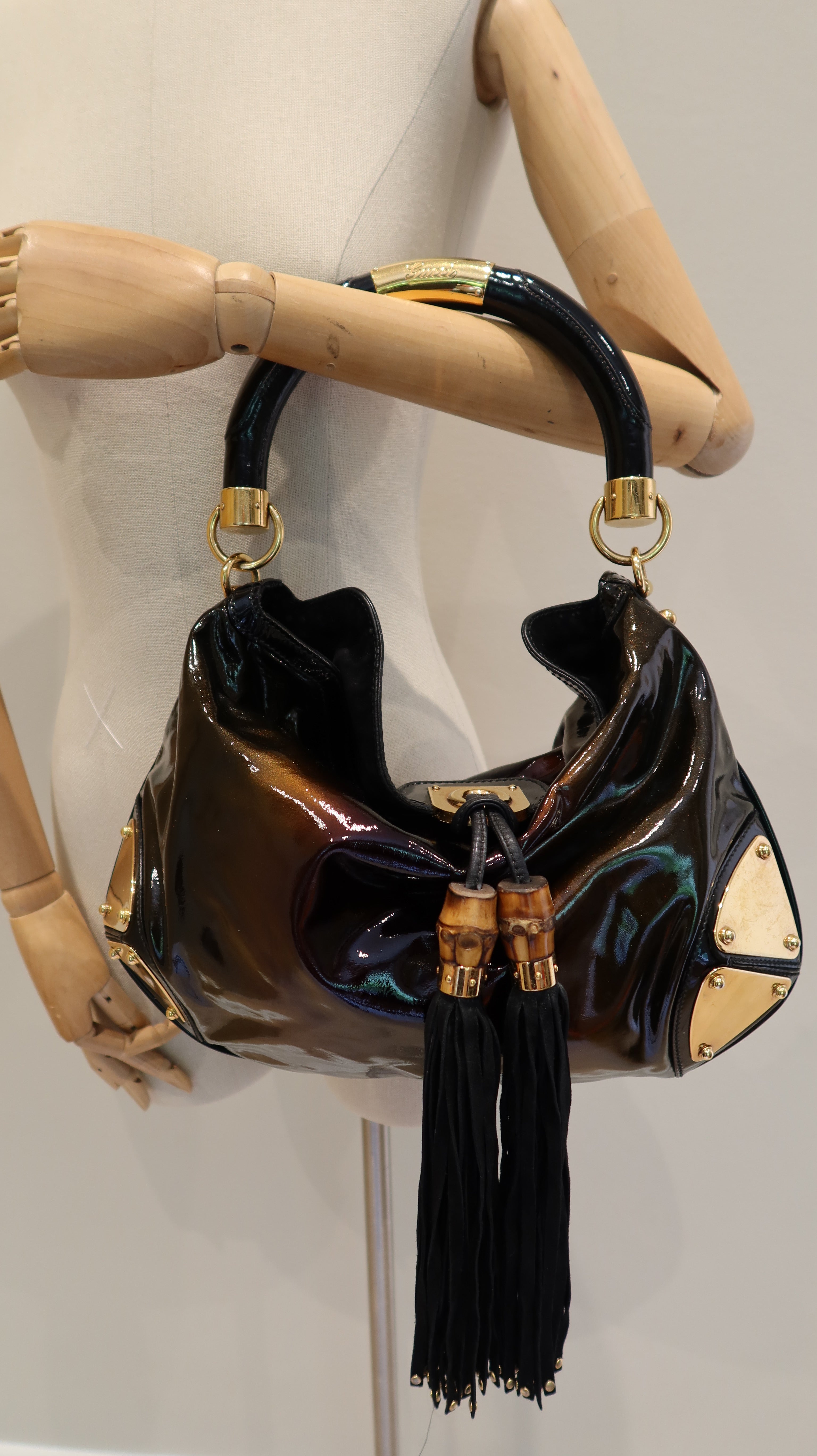 Gucci Vintage Indy Top Handle Bag