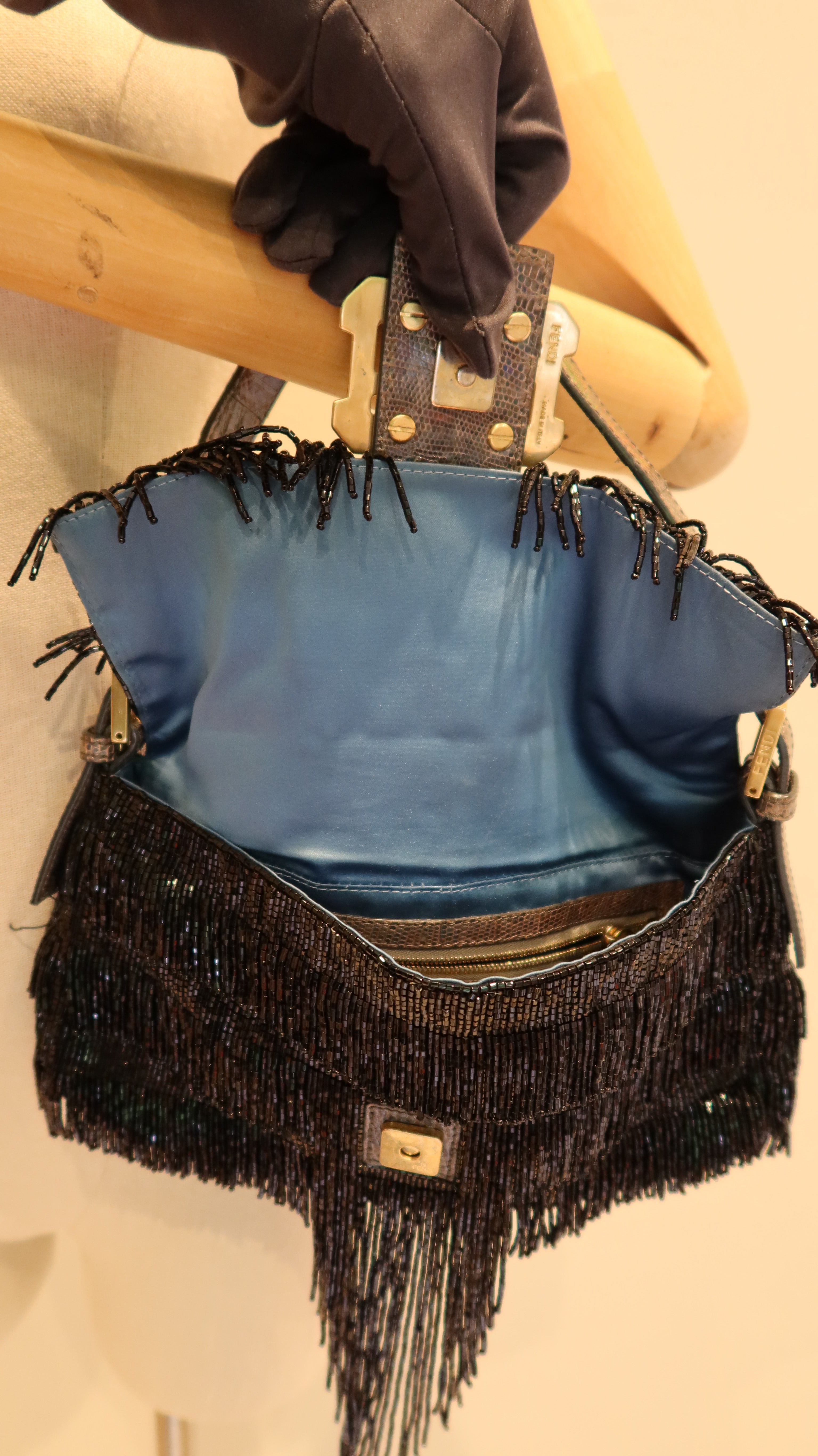 Fendi Beaded Baguette Bag