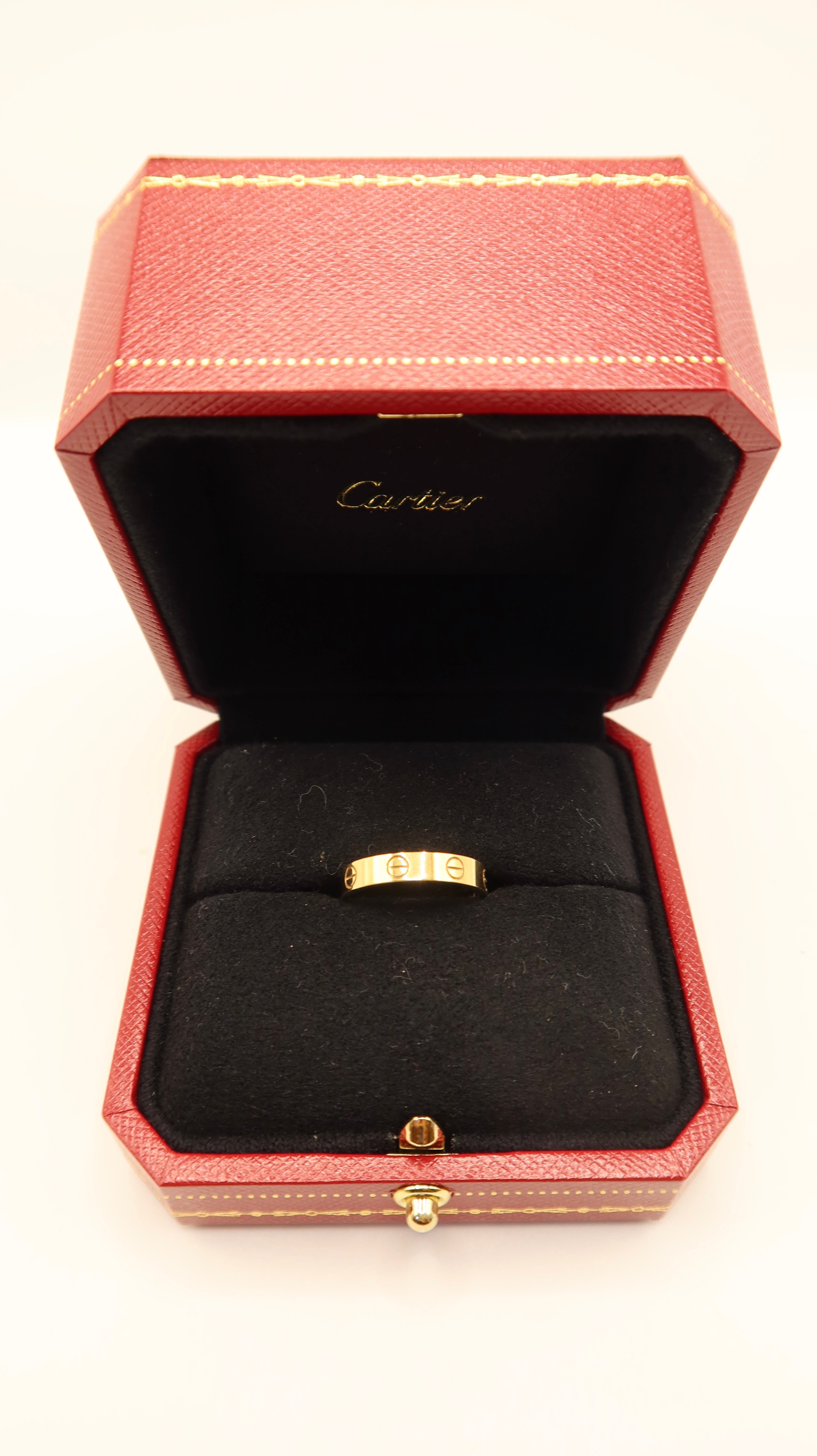 Cartier Mini Love Ring (52/YG)