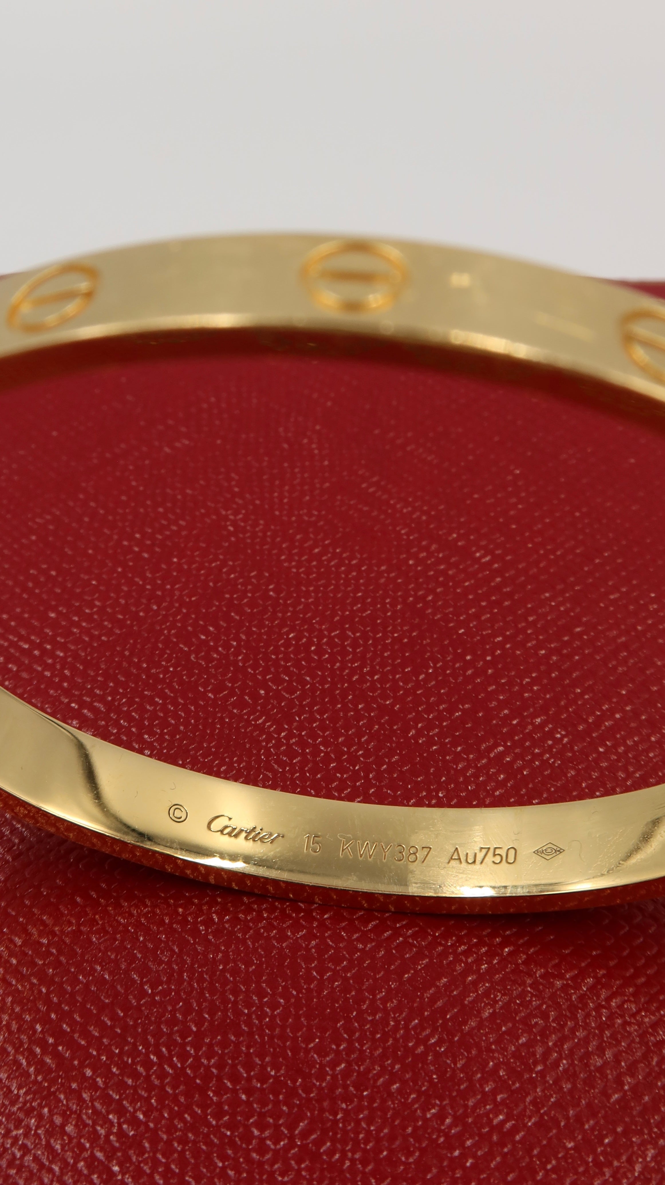 Cartier Love Bracelet (15/YG/*FULL SET*)