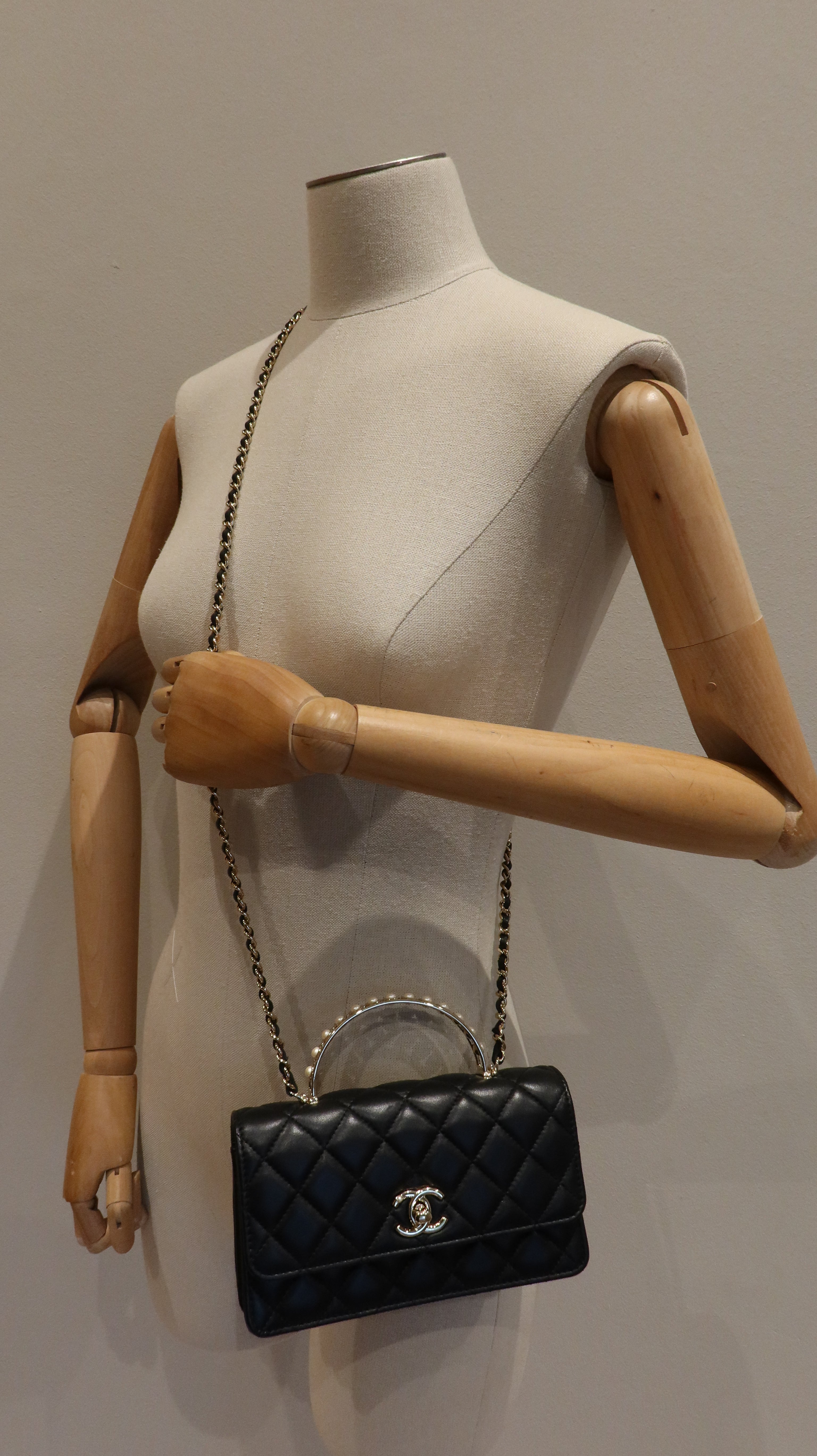 Chanel Pearl Top Handle Bag