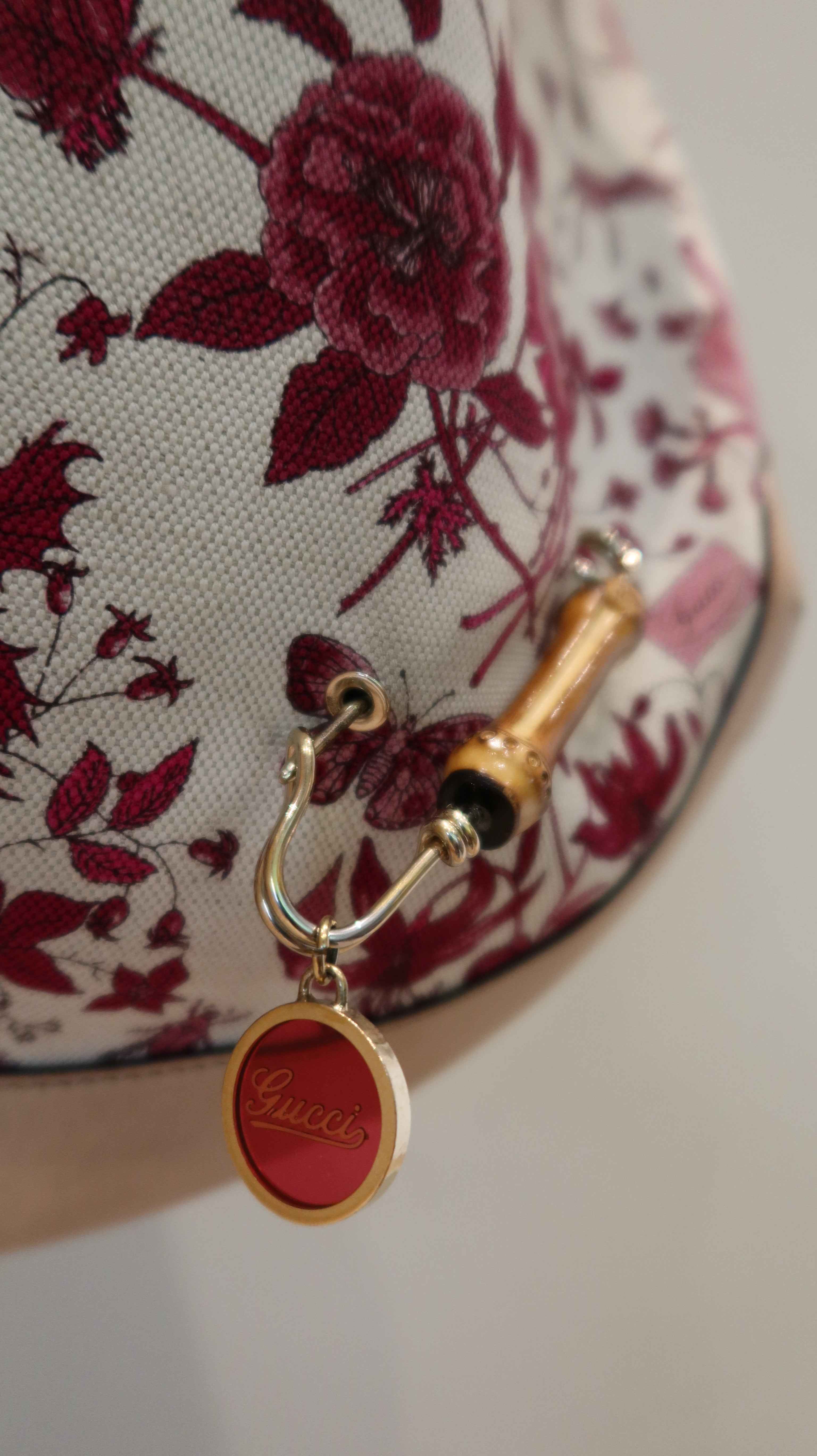 Gucci Flora Peggy Bamboo Bag