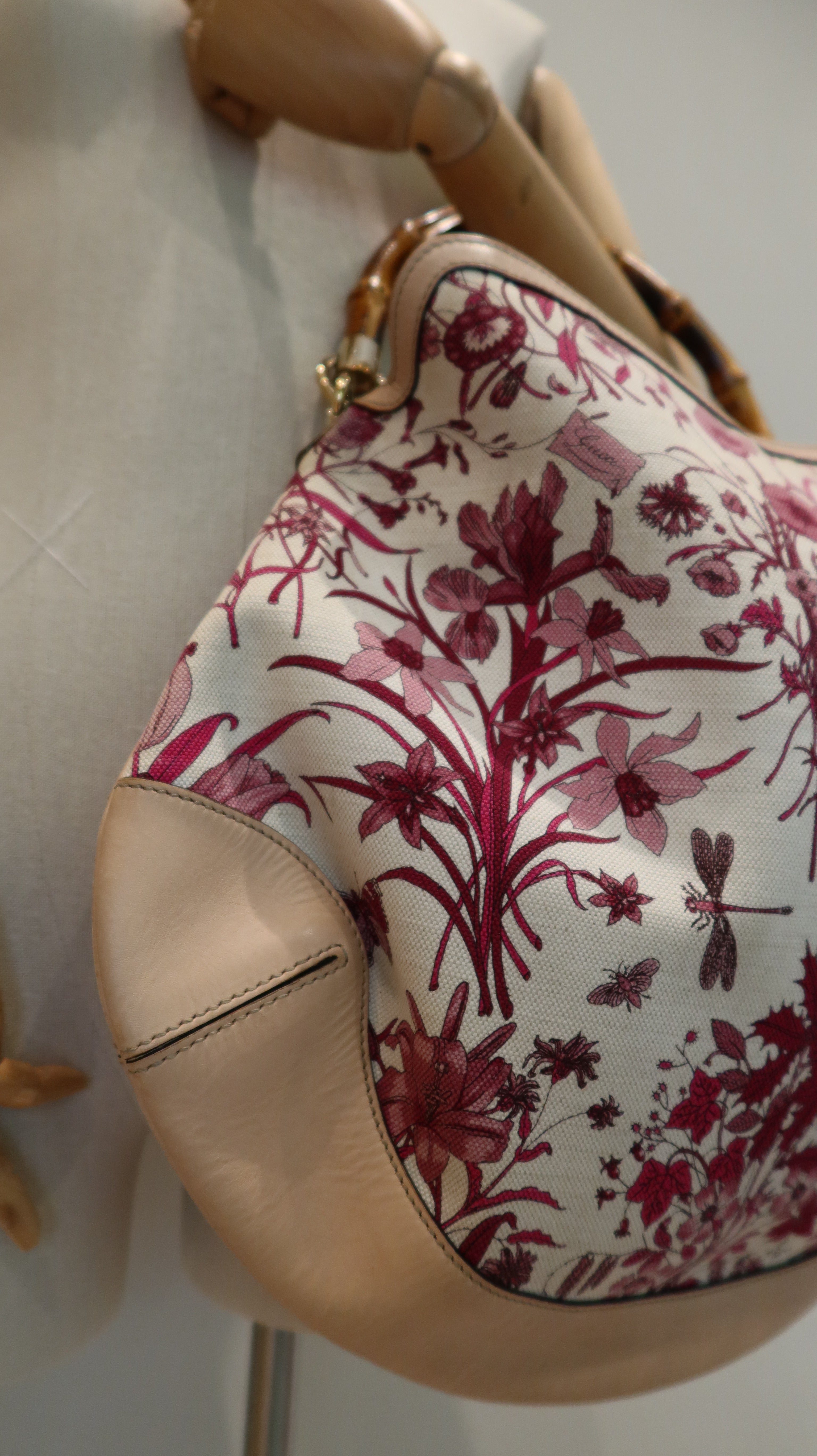 Gucci Flora Peggy Bamboo Bag