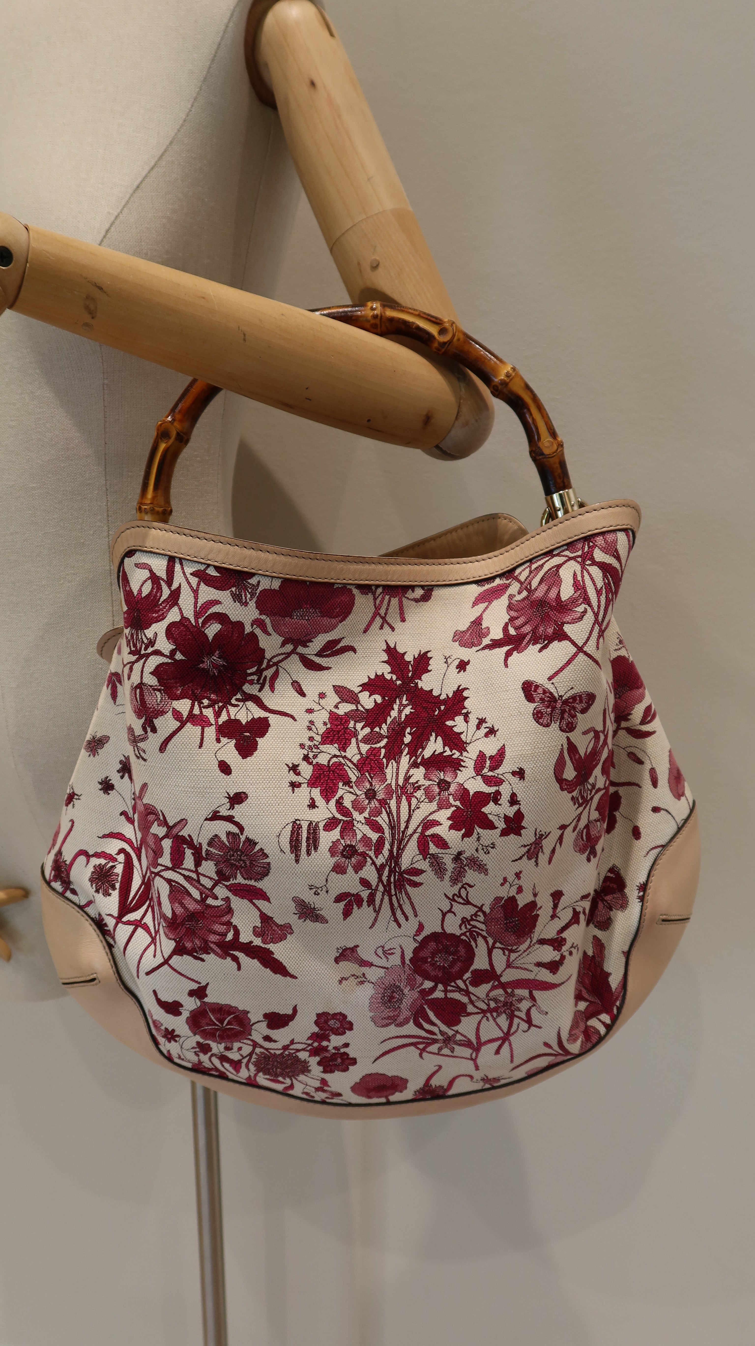 Gucci Flora Peggy Bamboo Bag