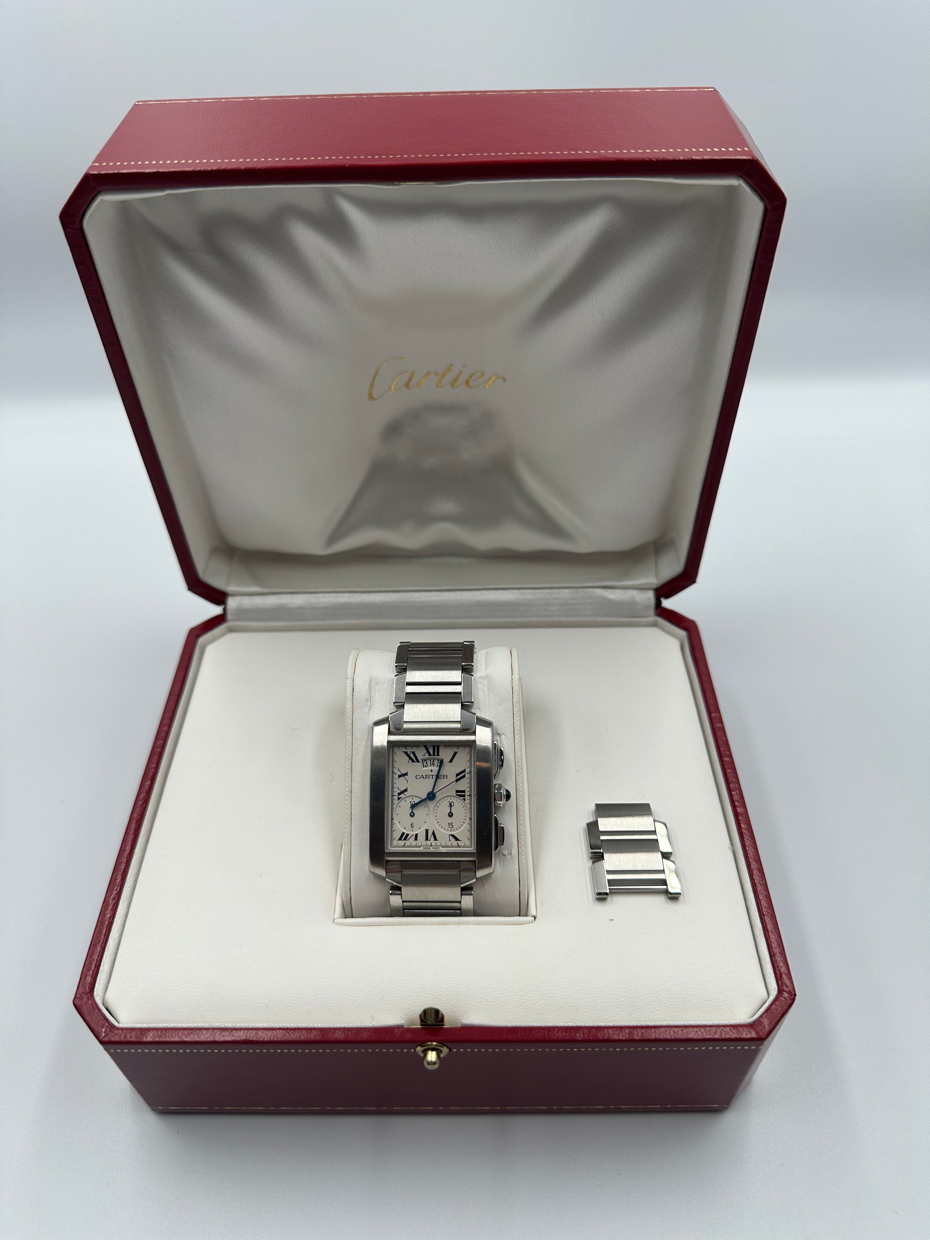 Cartier Tank Francaise Chronograph Chronoflex