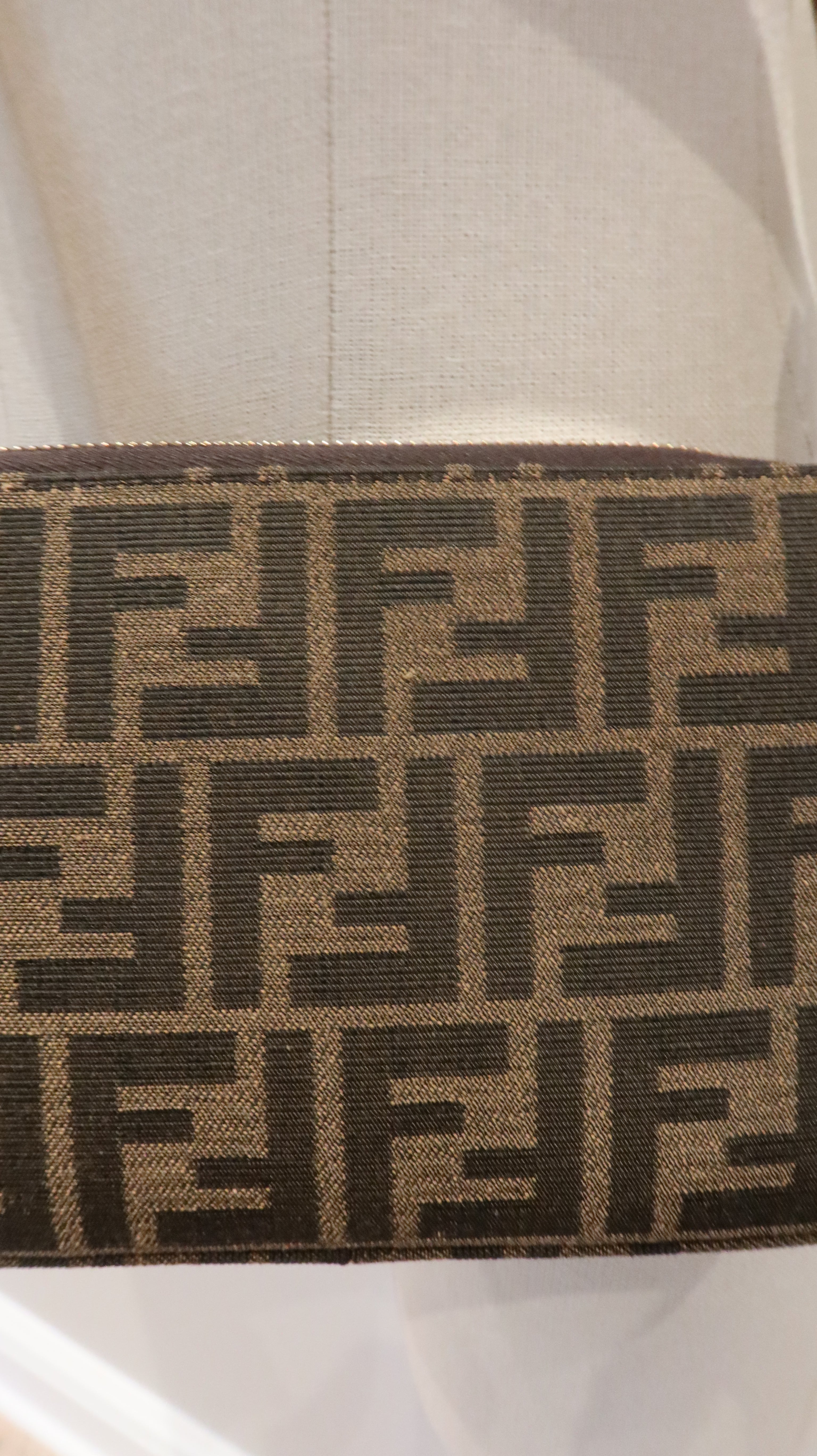 Fendi Baguette Pouch Clutch with Chain