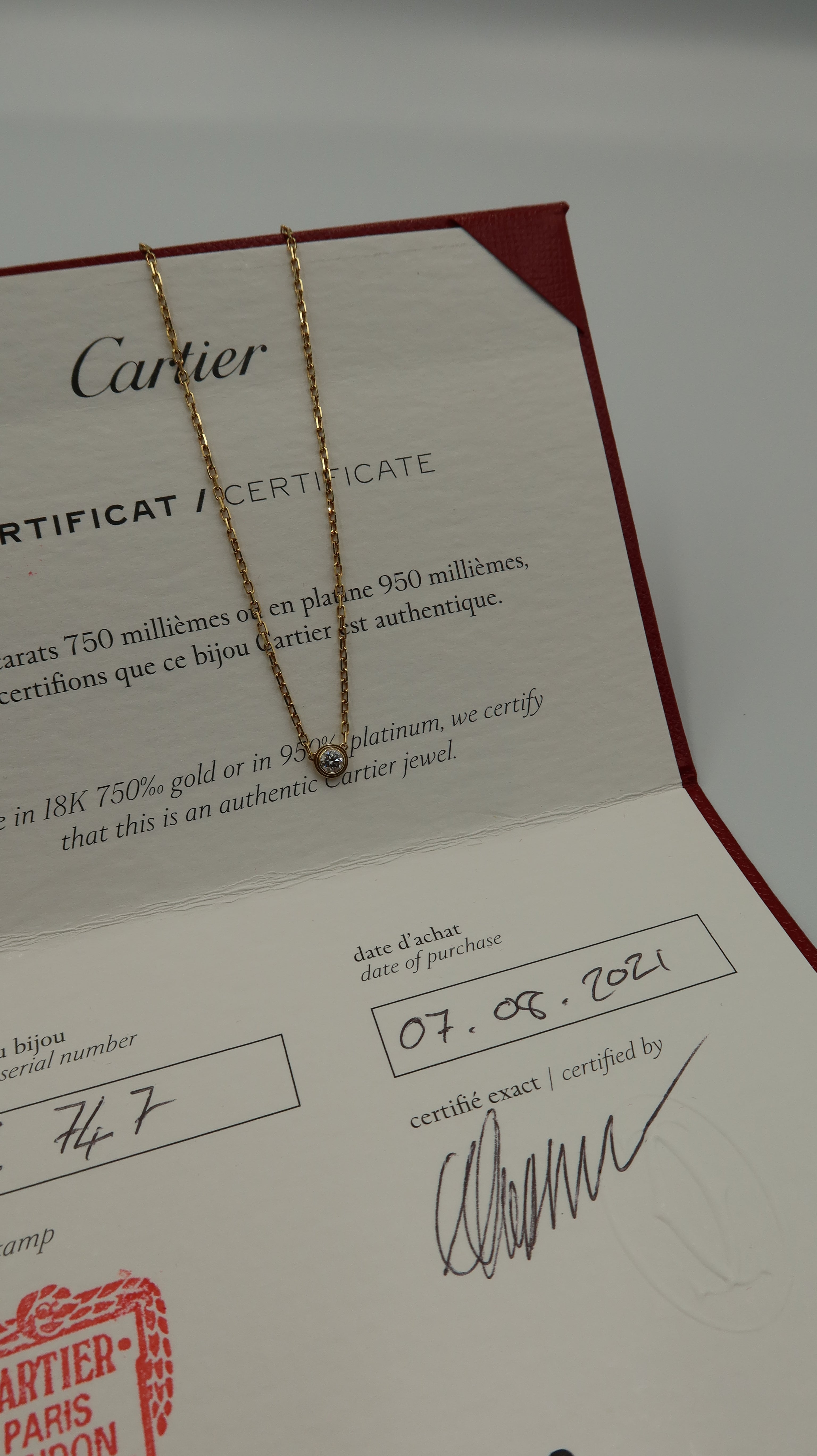 Cartier D’Amour Pendant (YG/SM)