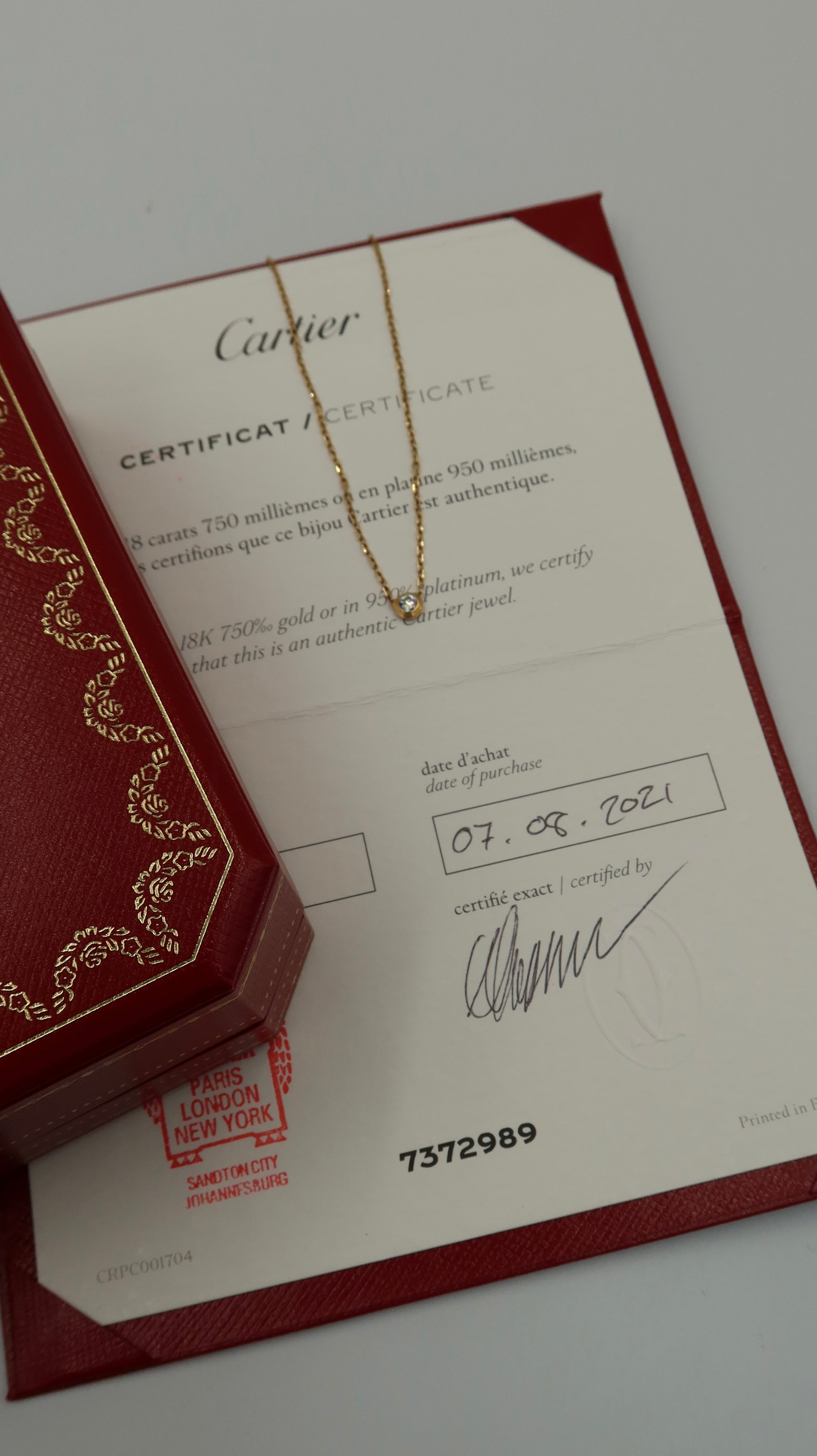 Cartier D’Amour Pendant (YG/SM)