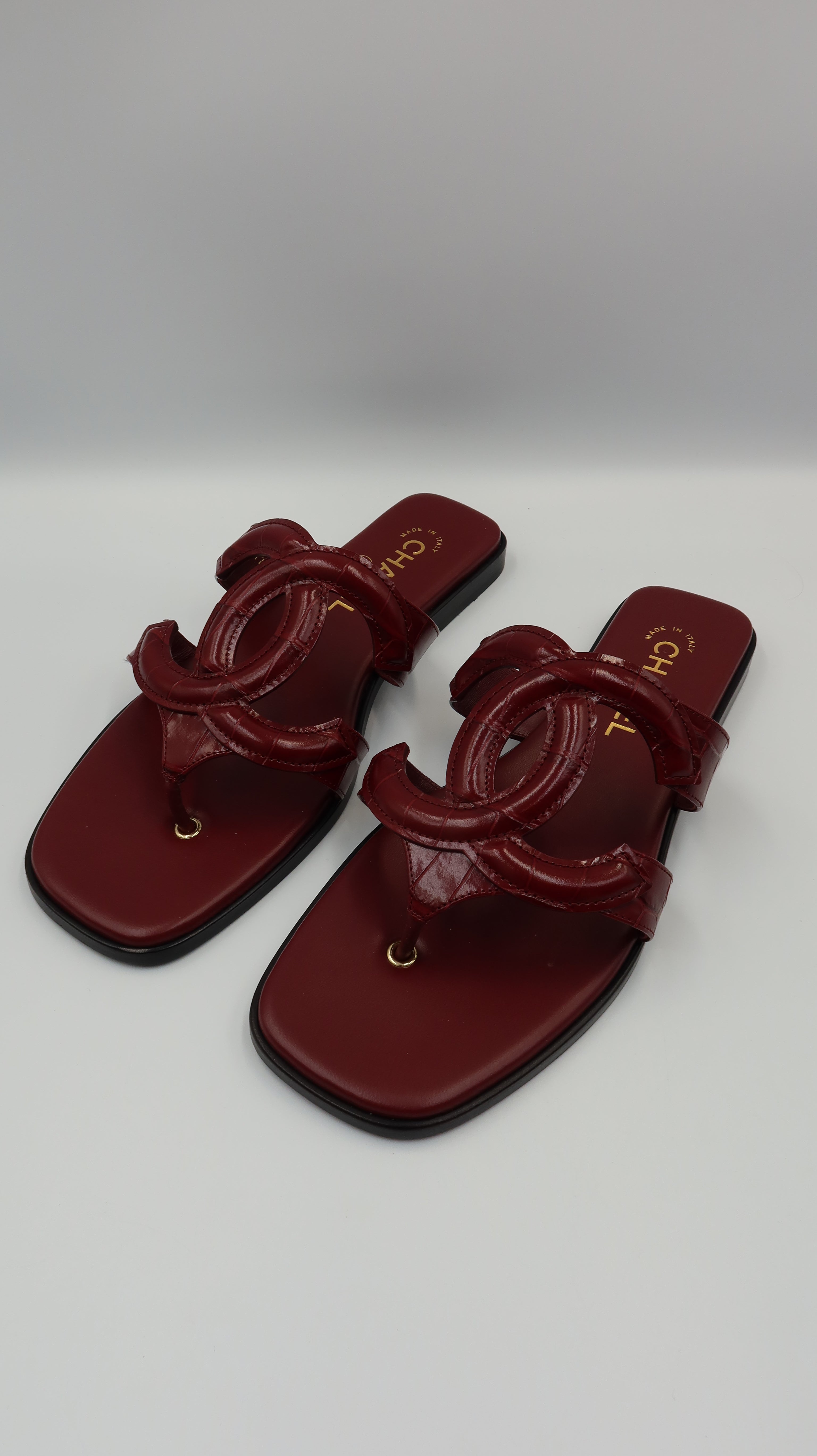 Chanel Thong Sandals *EU38/Unworn*