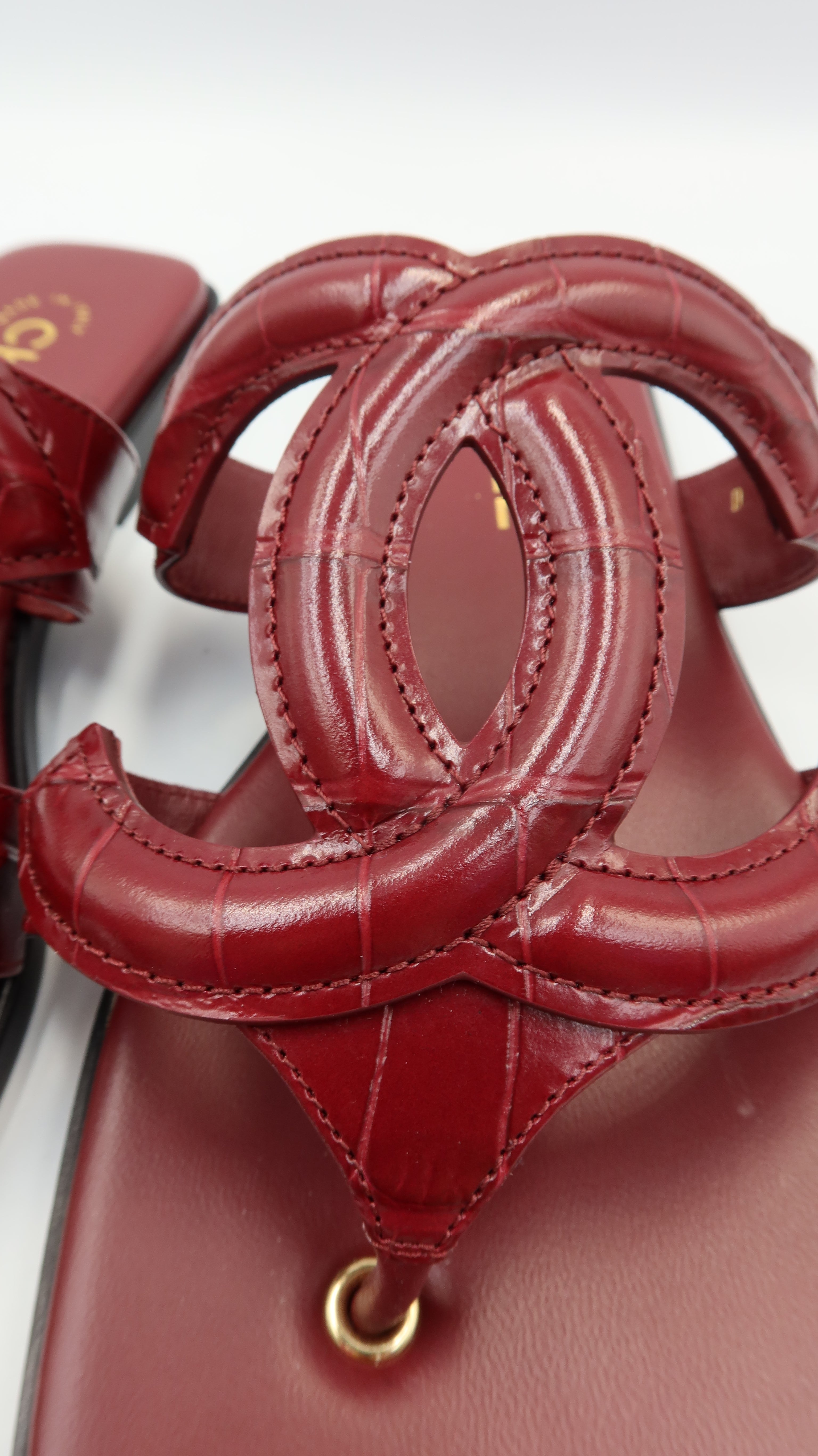 Chanel Thong Sandals *EU38/Unworn*