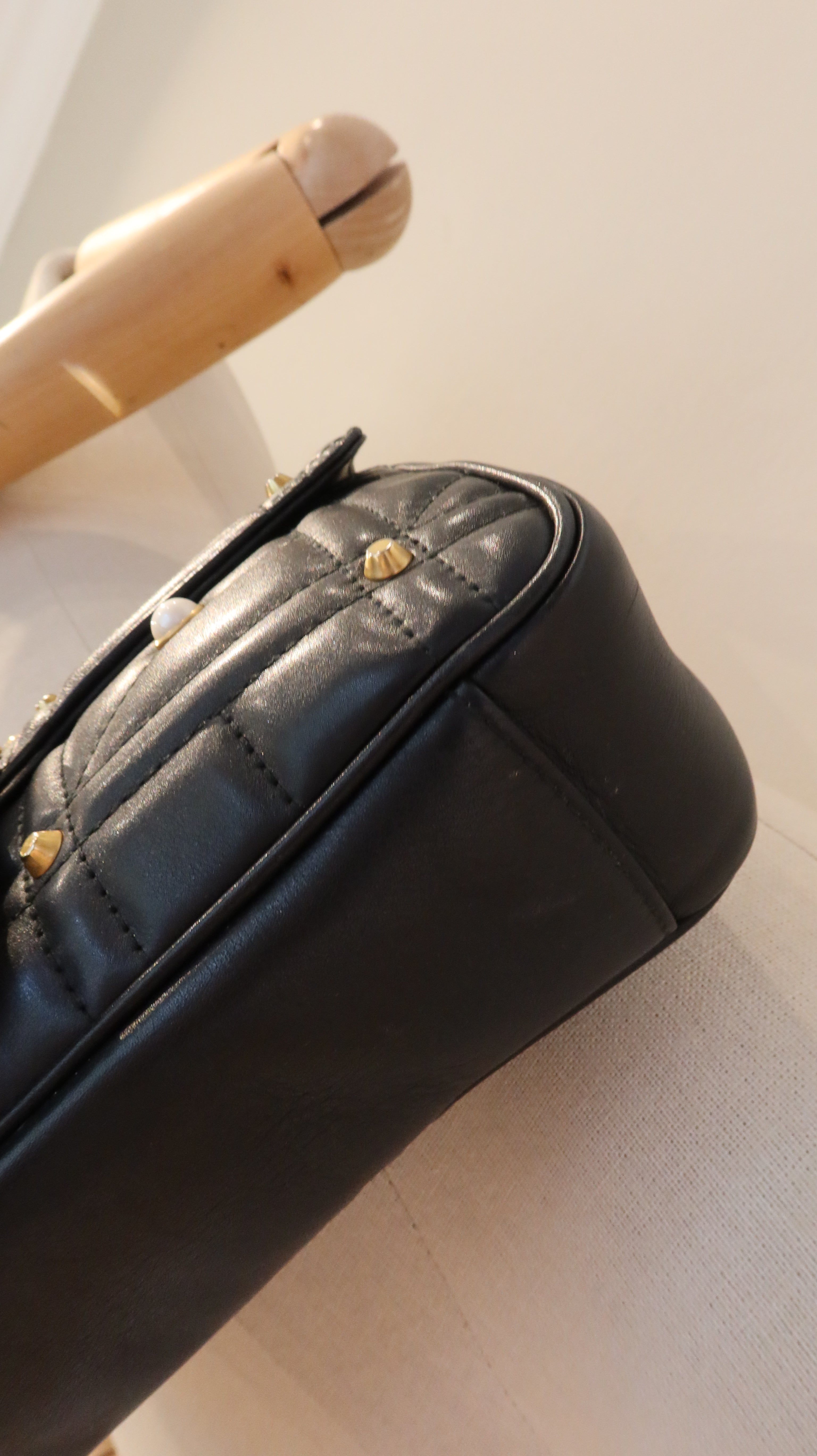 Gucci Pearl Studded Marmont Bag