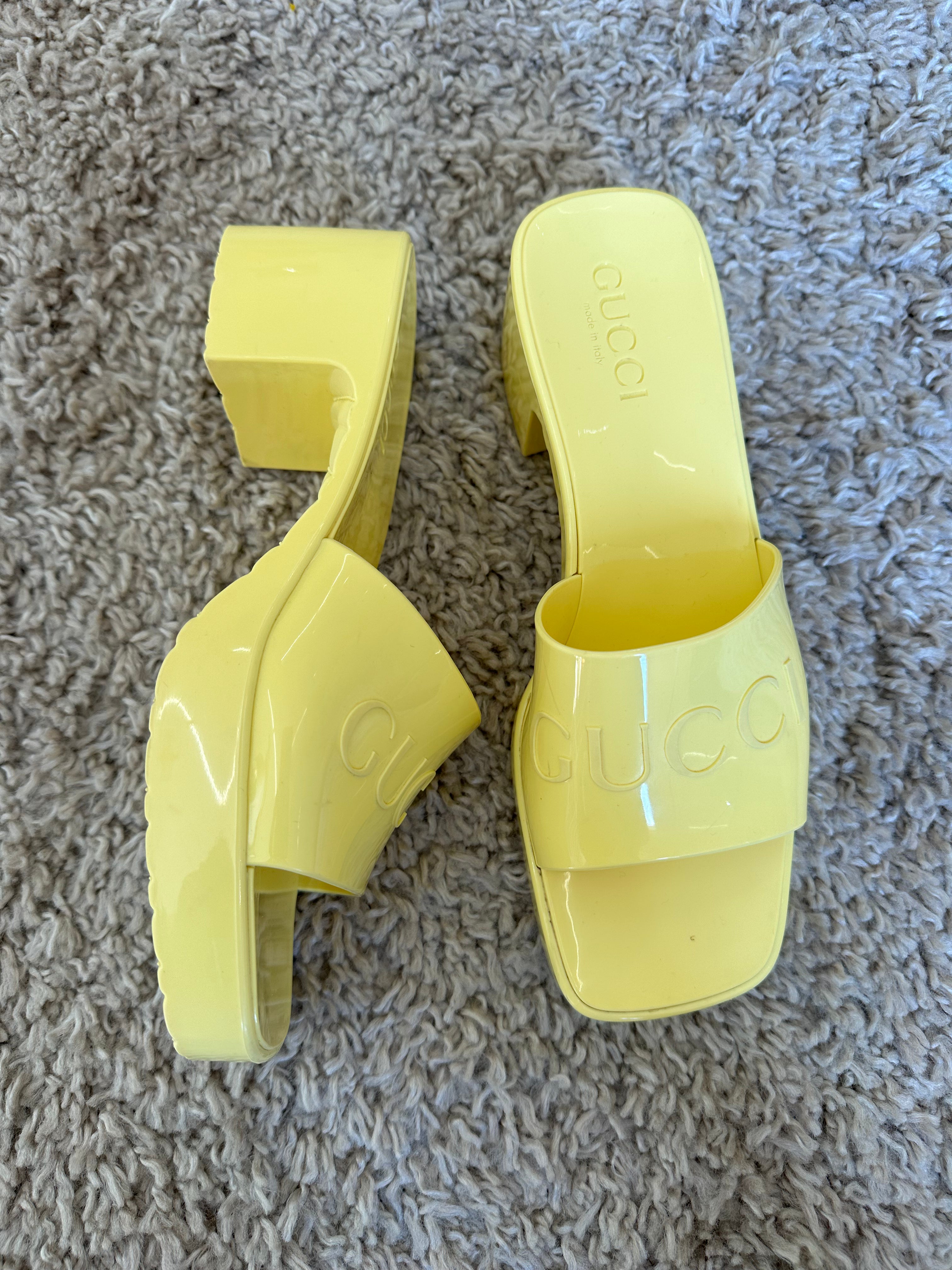 Gucci Heeled Slides (EU37)