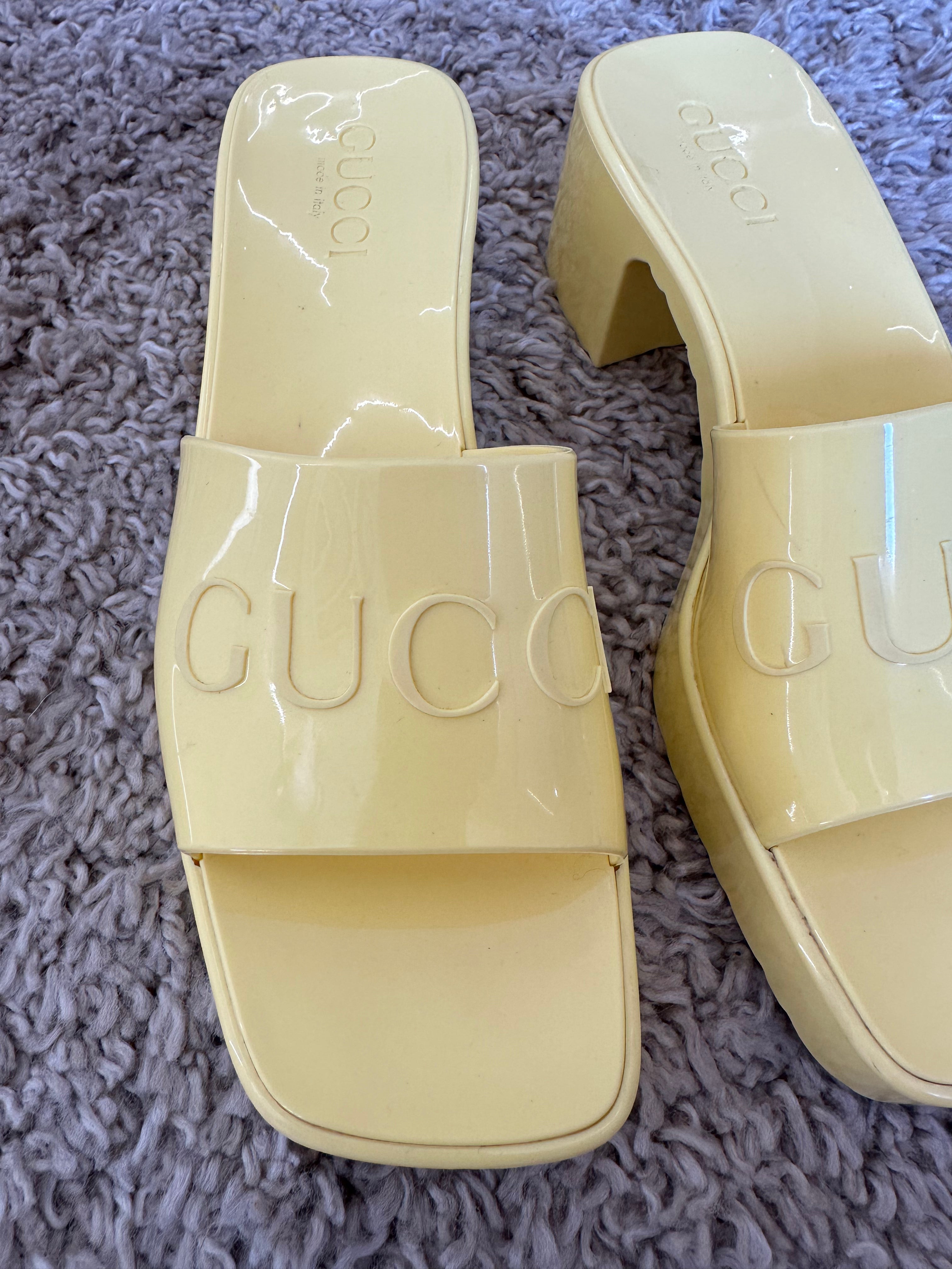 Gucci Heeled Slides (EU37)