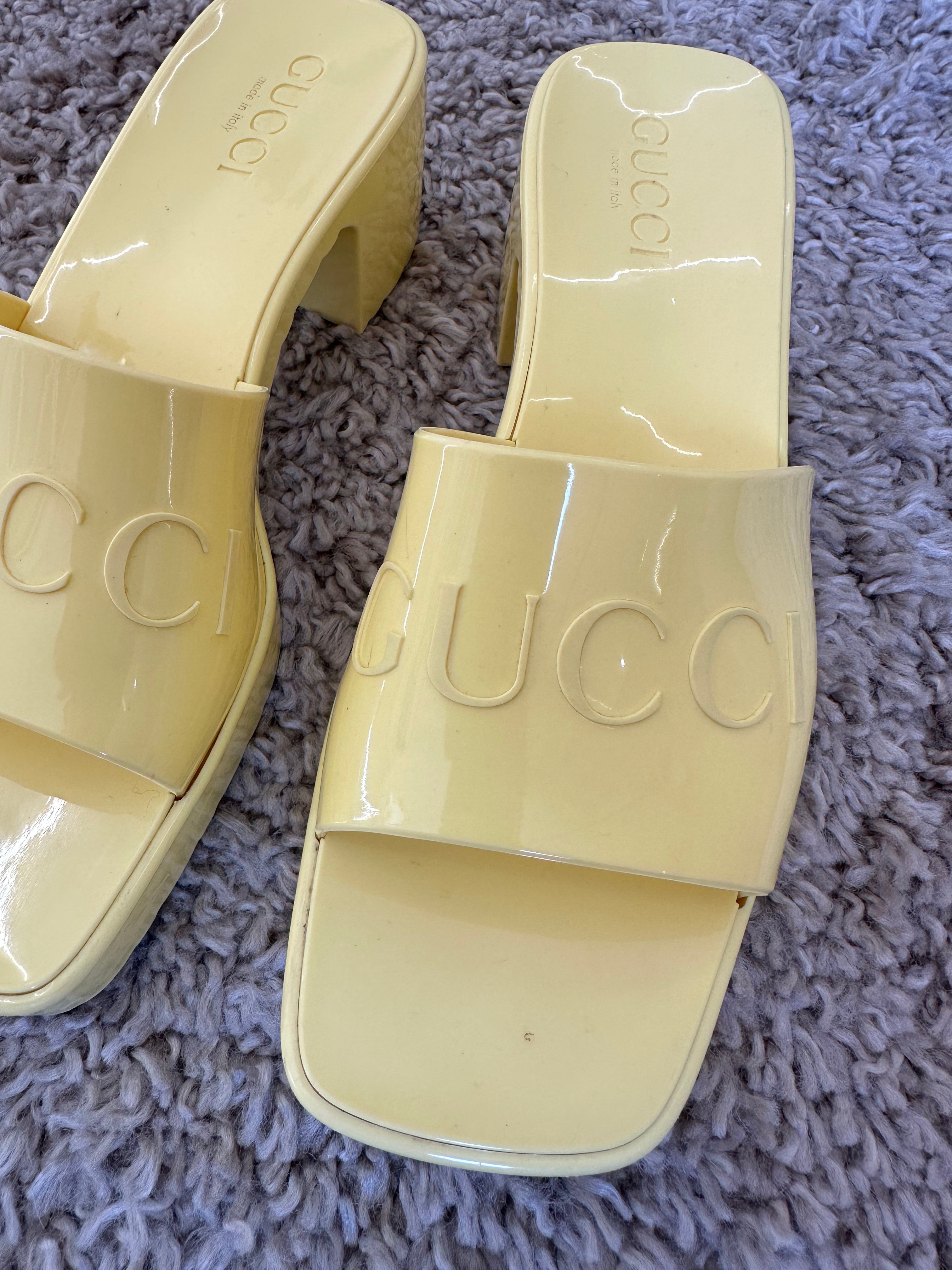 Gucci Heeled Slides (EU37)