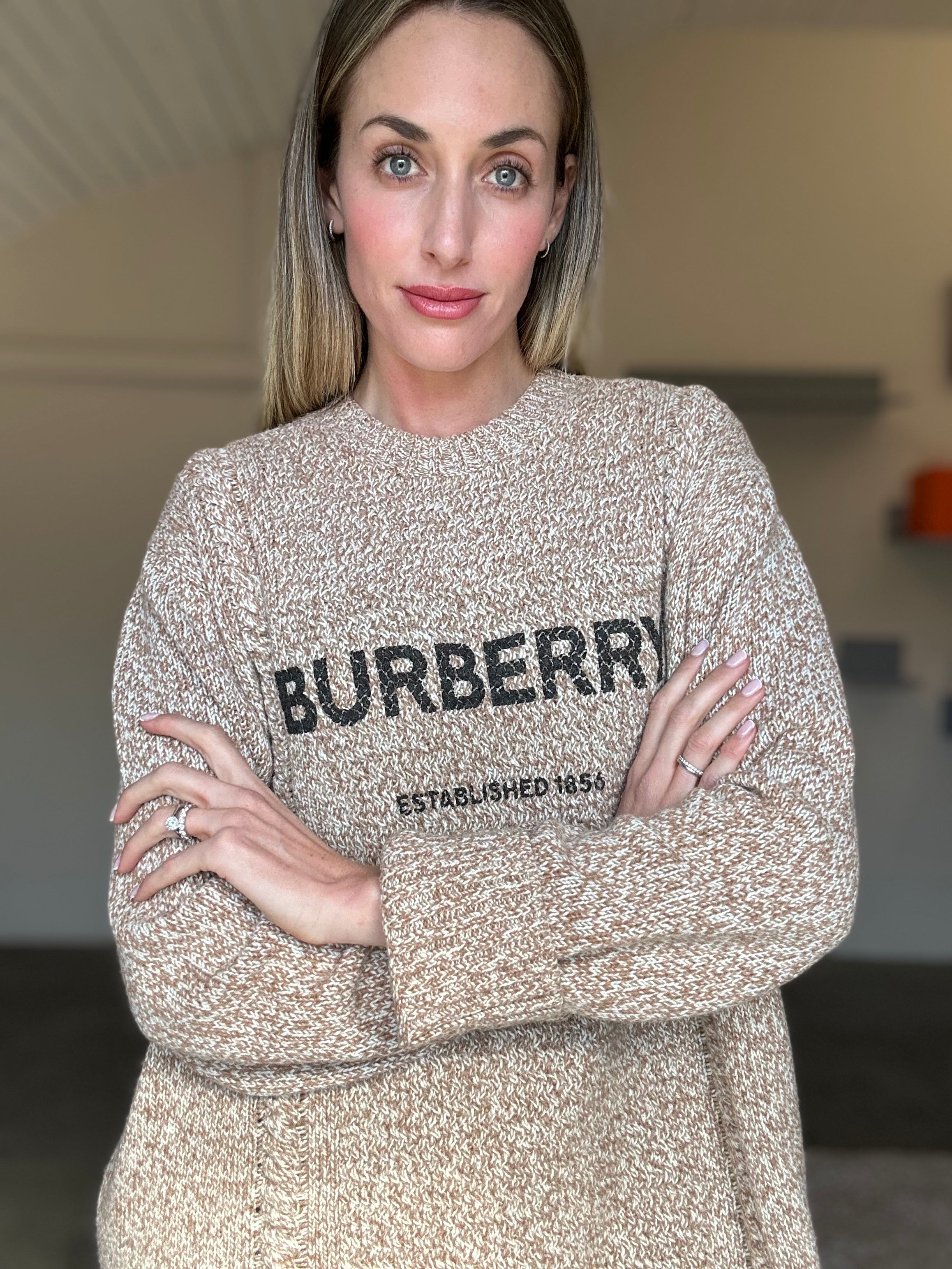 Burberry Wool Knit Oversized Sweater (M)