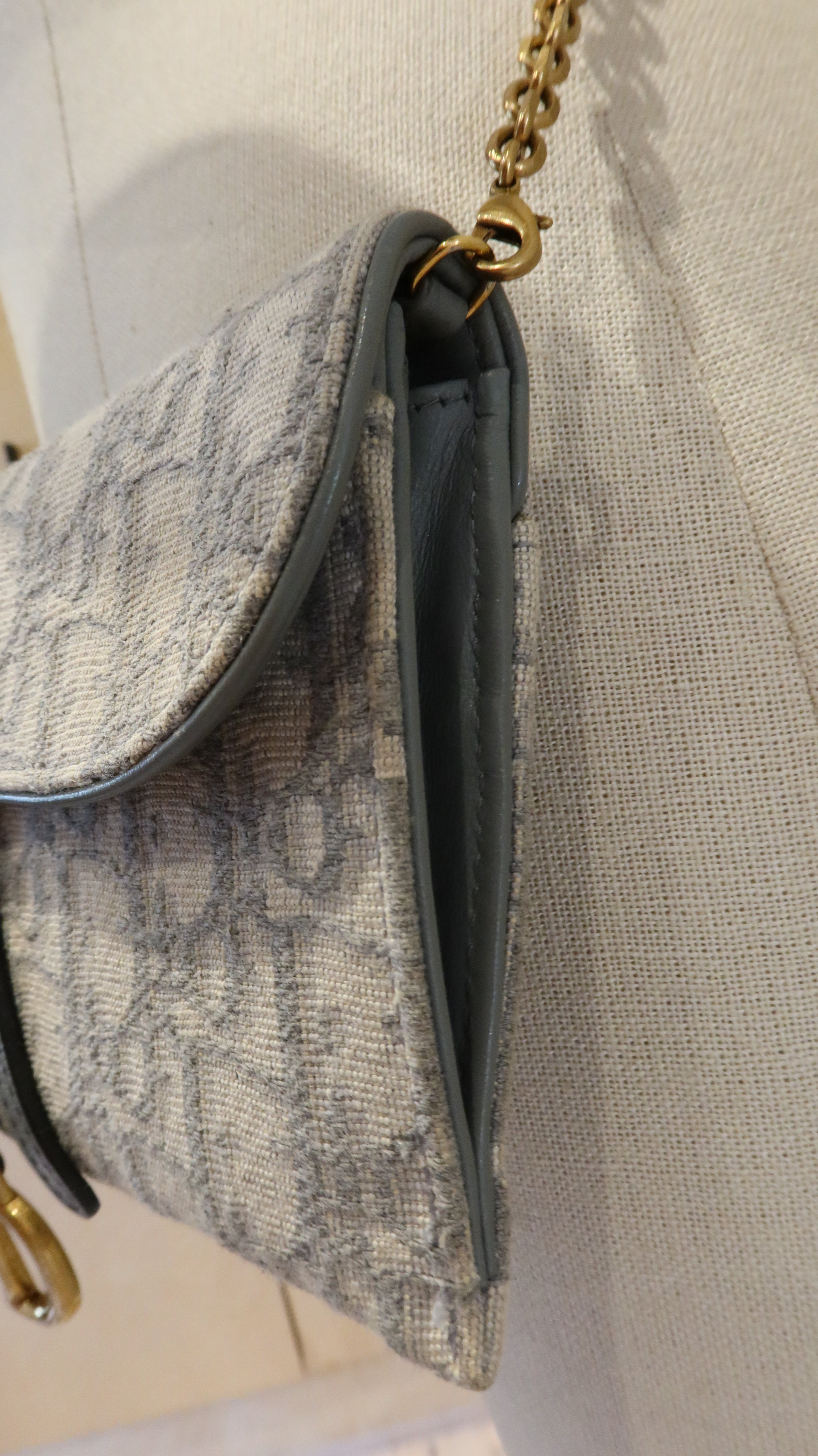 Christian Dior Saddle Wallet On Chain