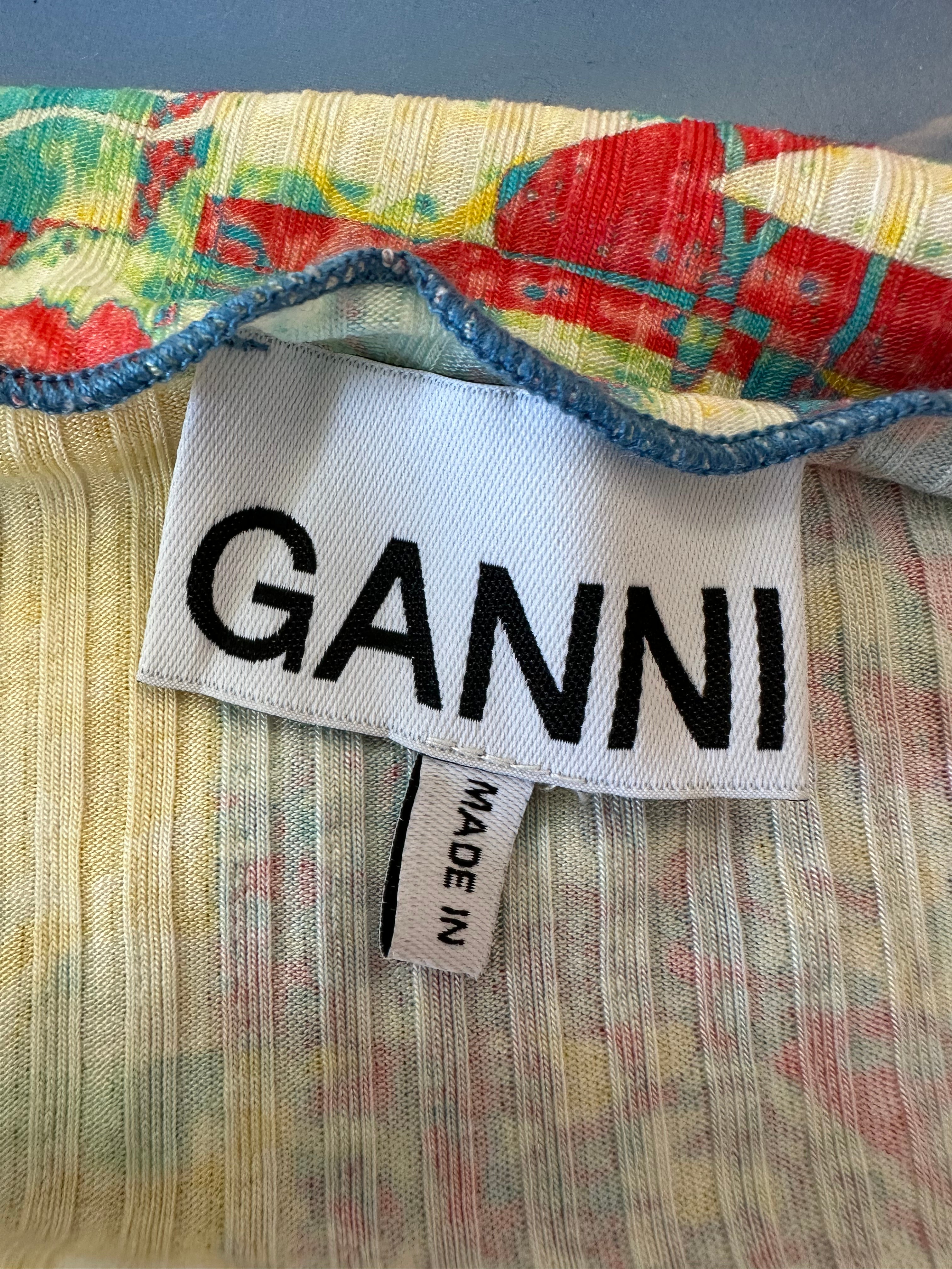 GANNI Cropped Blouse (S)