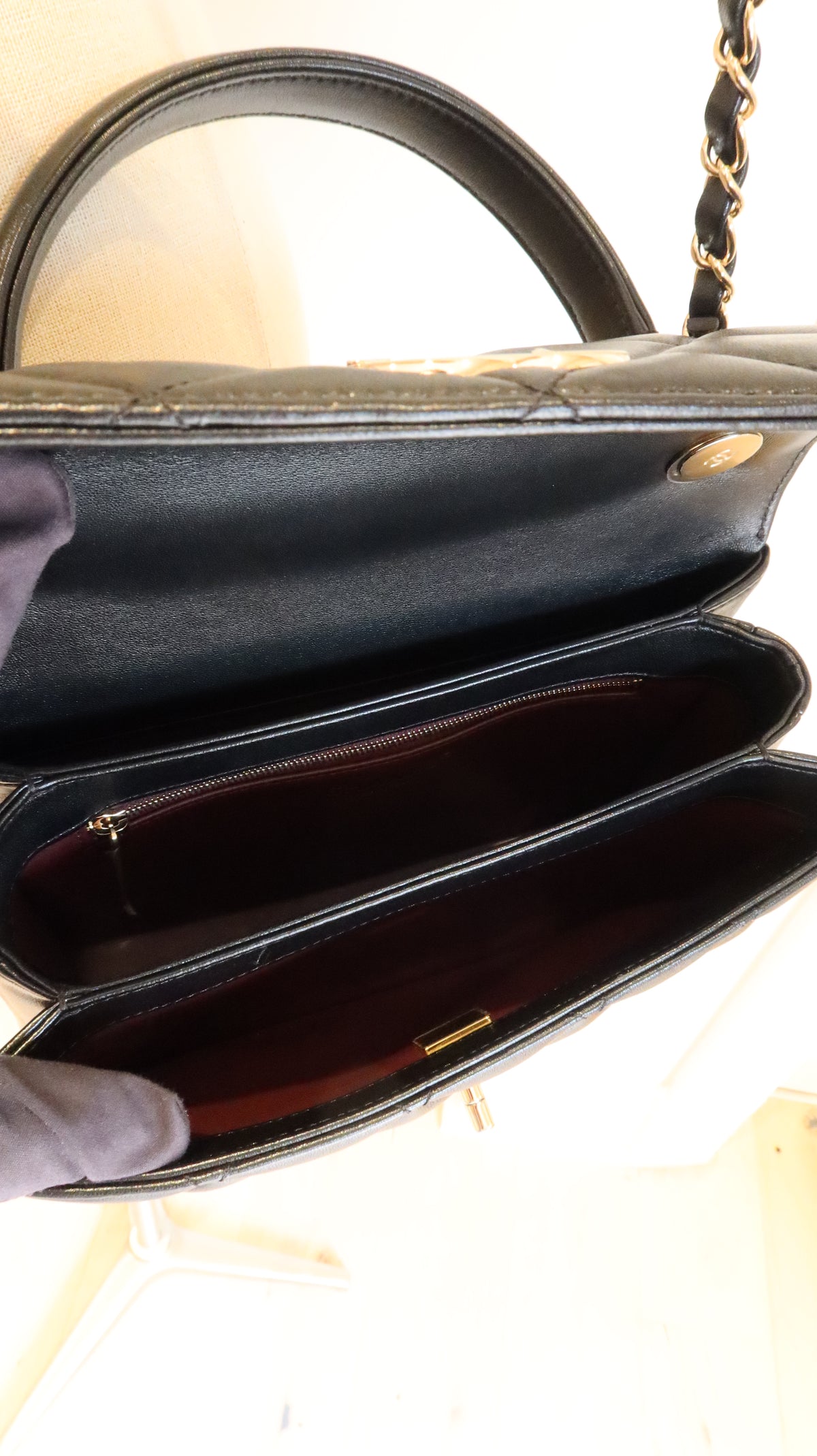 Chanel Flap with Top Handle