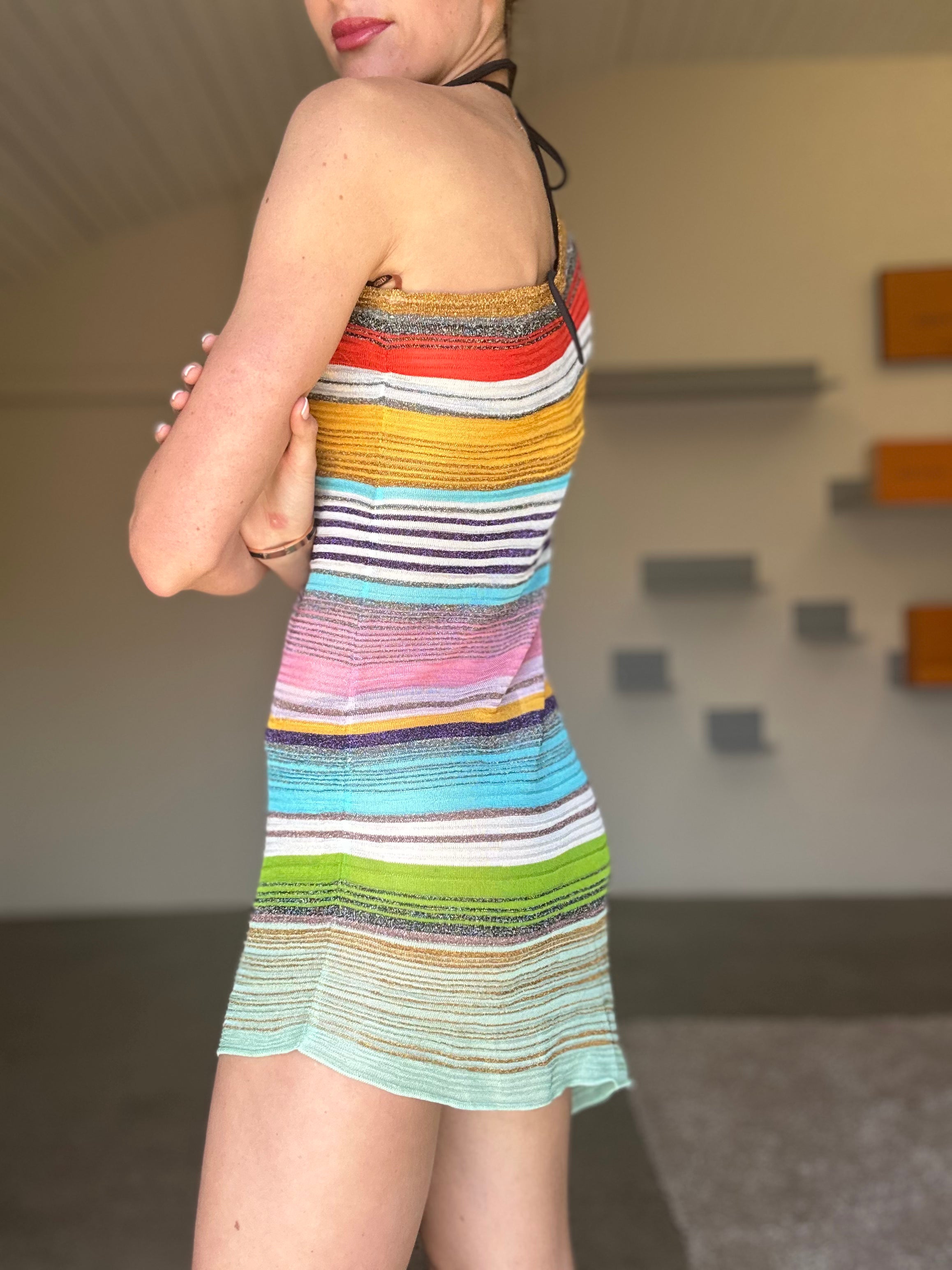 MISSONI One Shoulder Swim Cover Up (S)