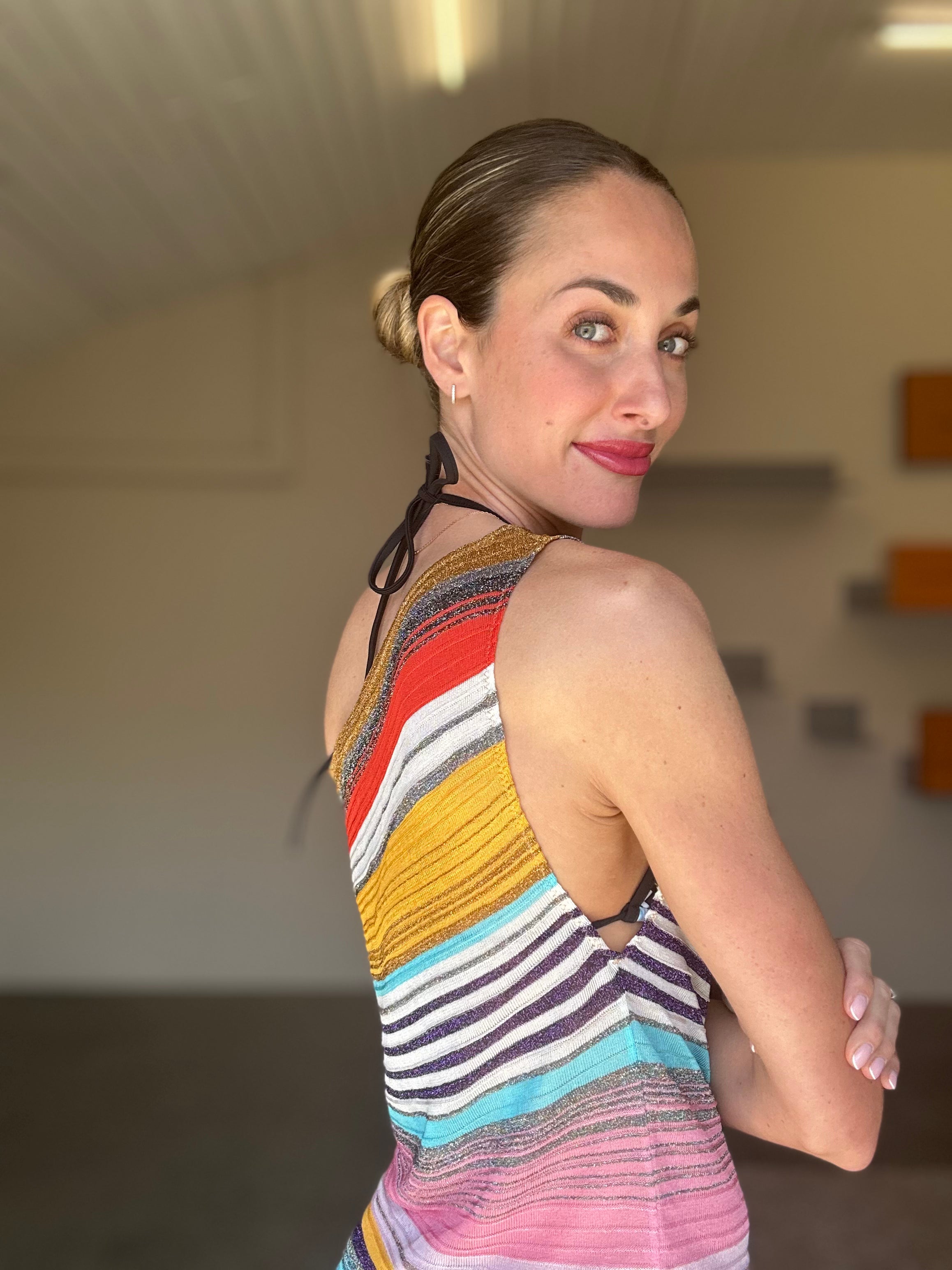 MISSONI One Shoulder Swim Cover Up (S)