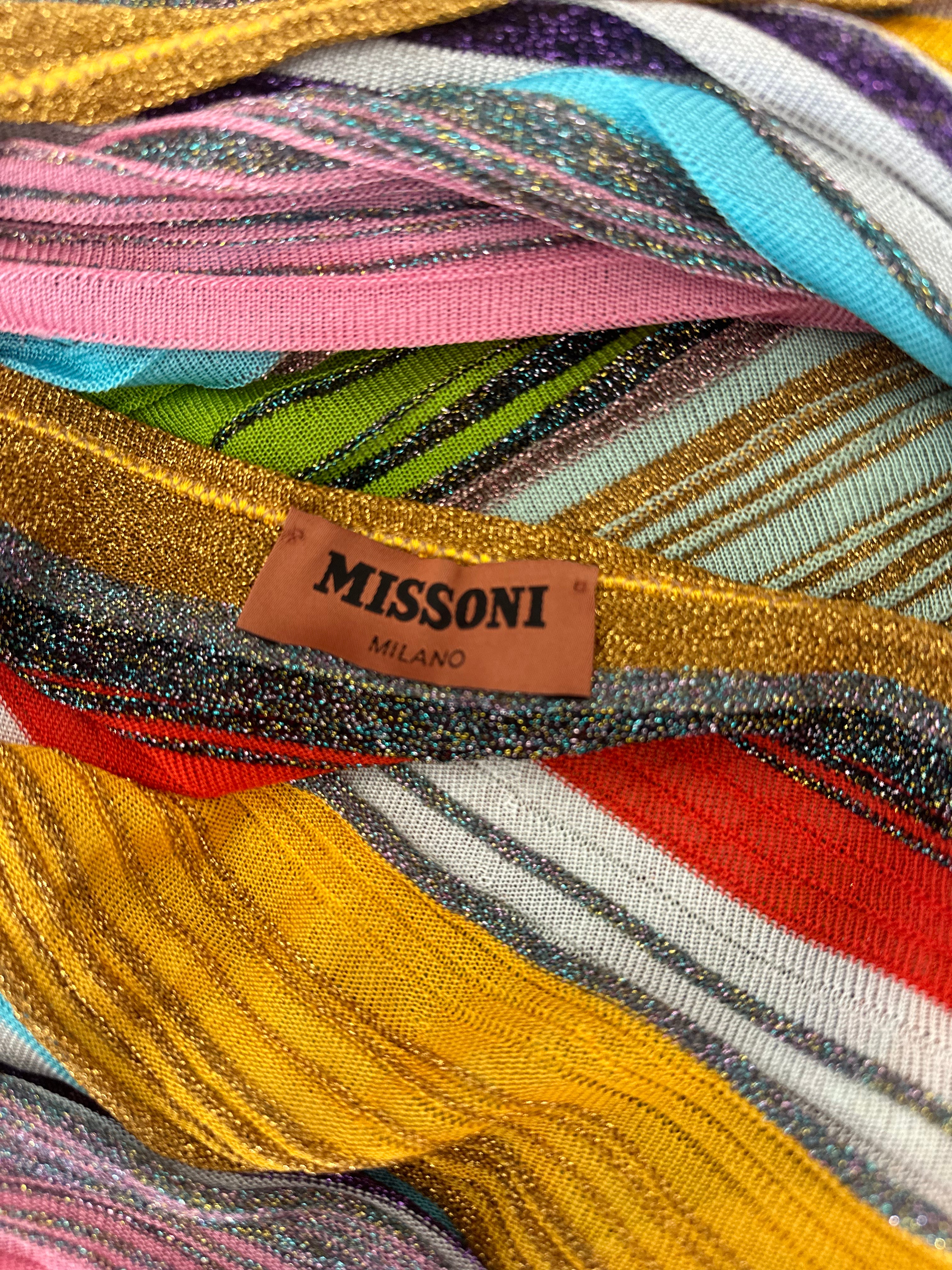 MISSONI One Shoulder Swim Cover Up (S)