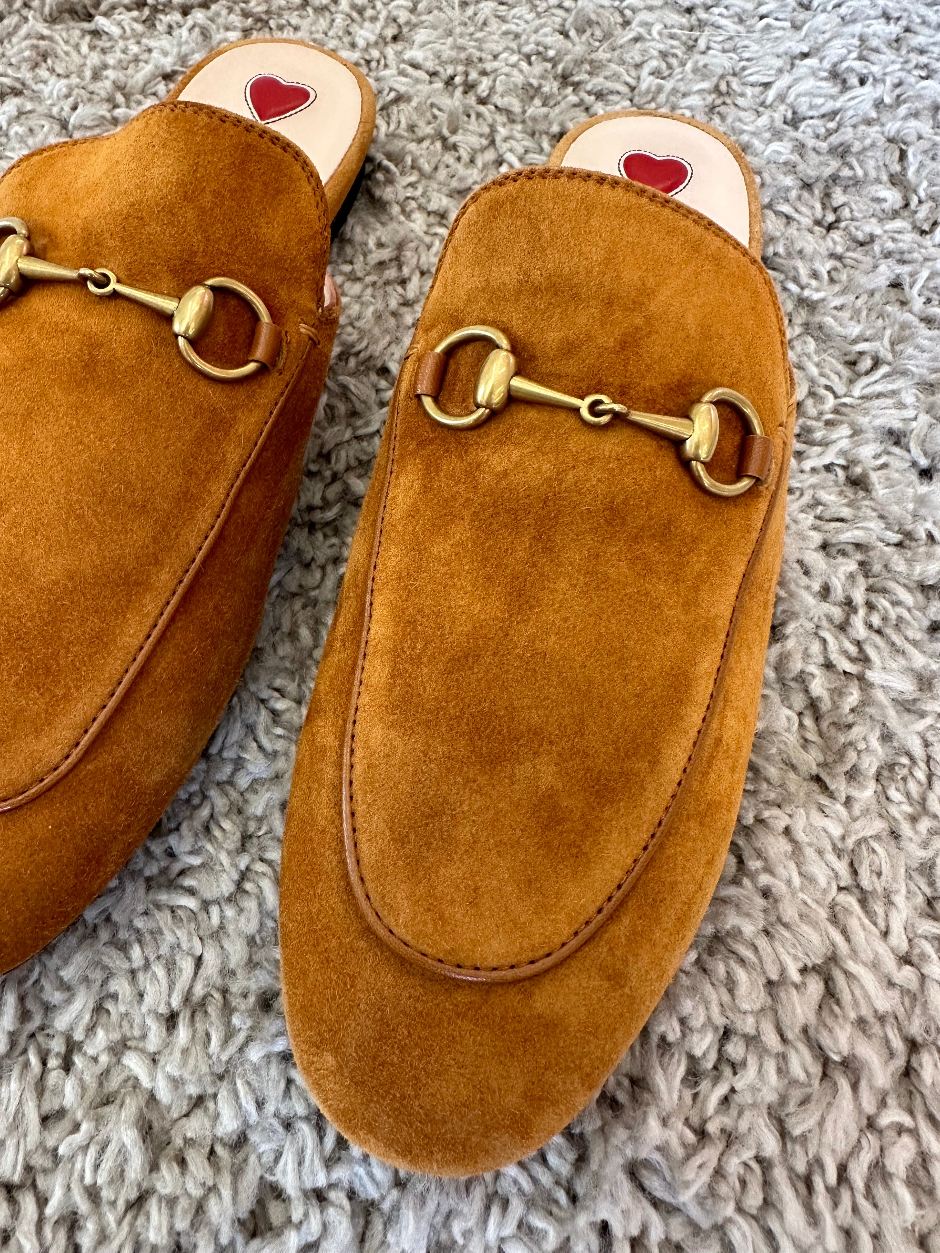 Gucci Princetown Suede Mules (EU39.5)