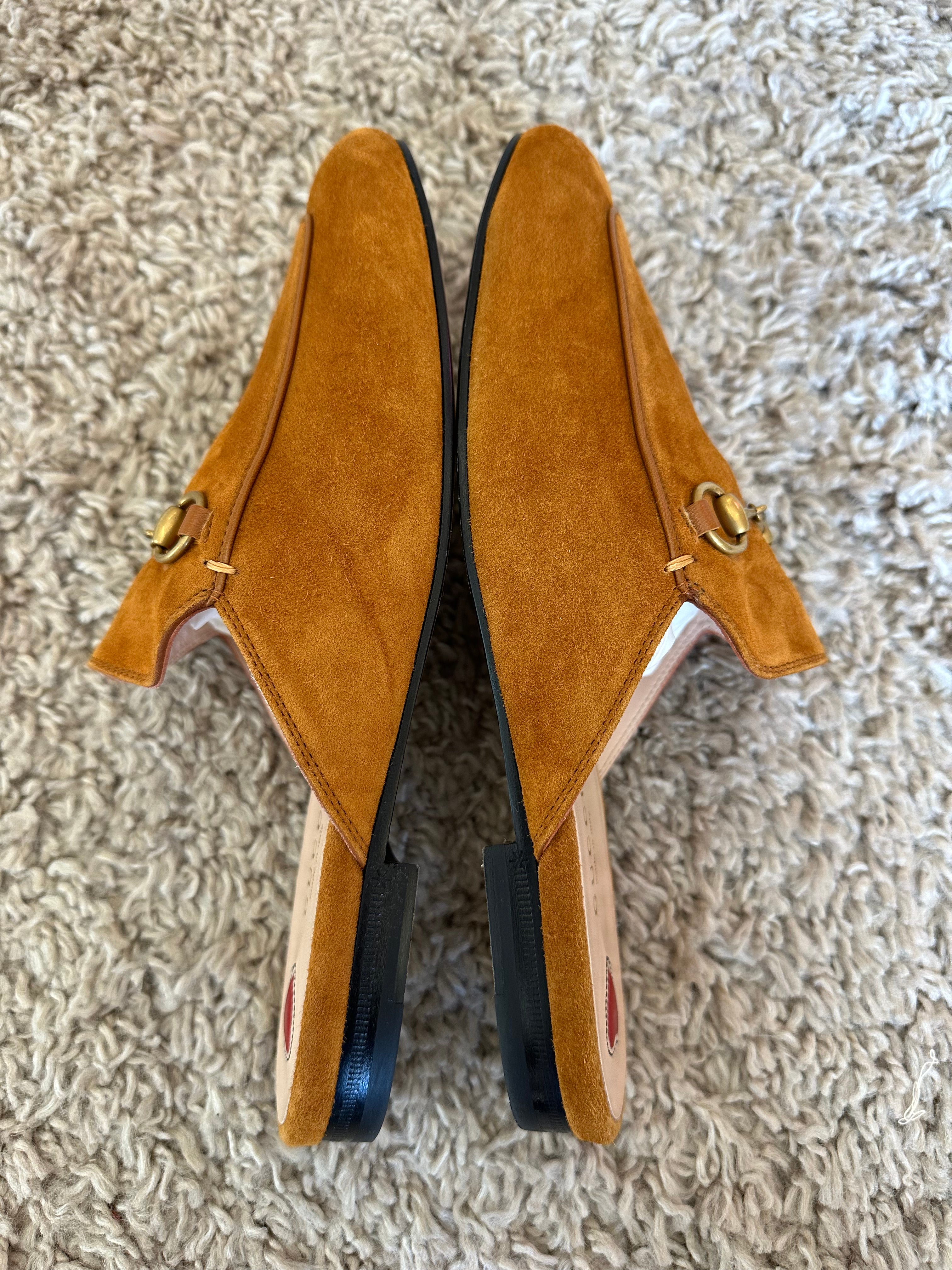 Gucci Princetown Suede Mules (EU39.5)