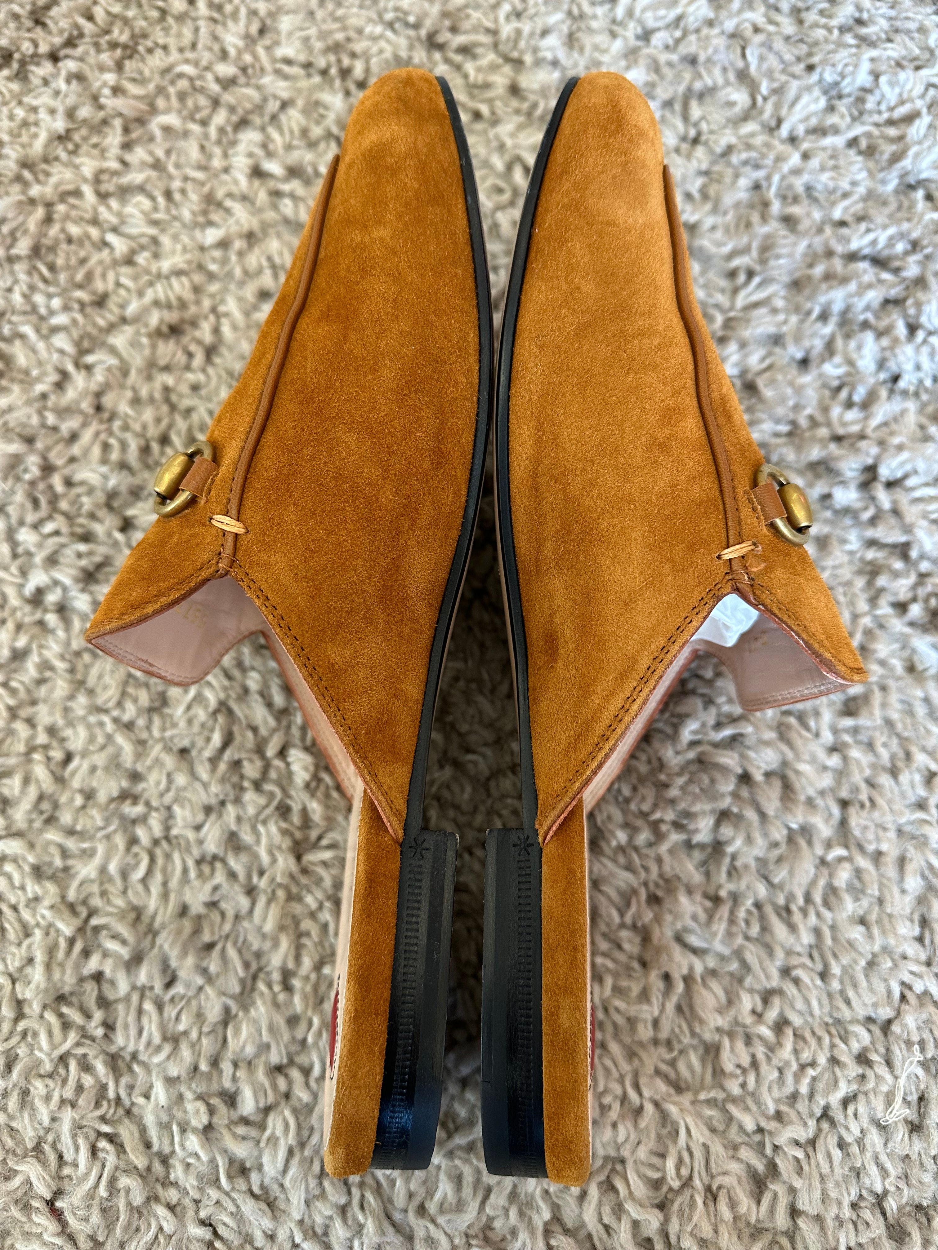 Gucci Princetown Suede Mules (EU39.5)