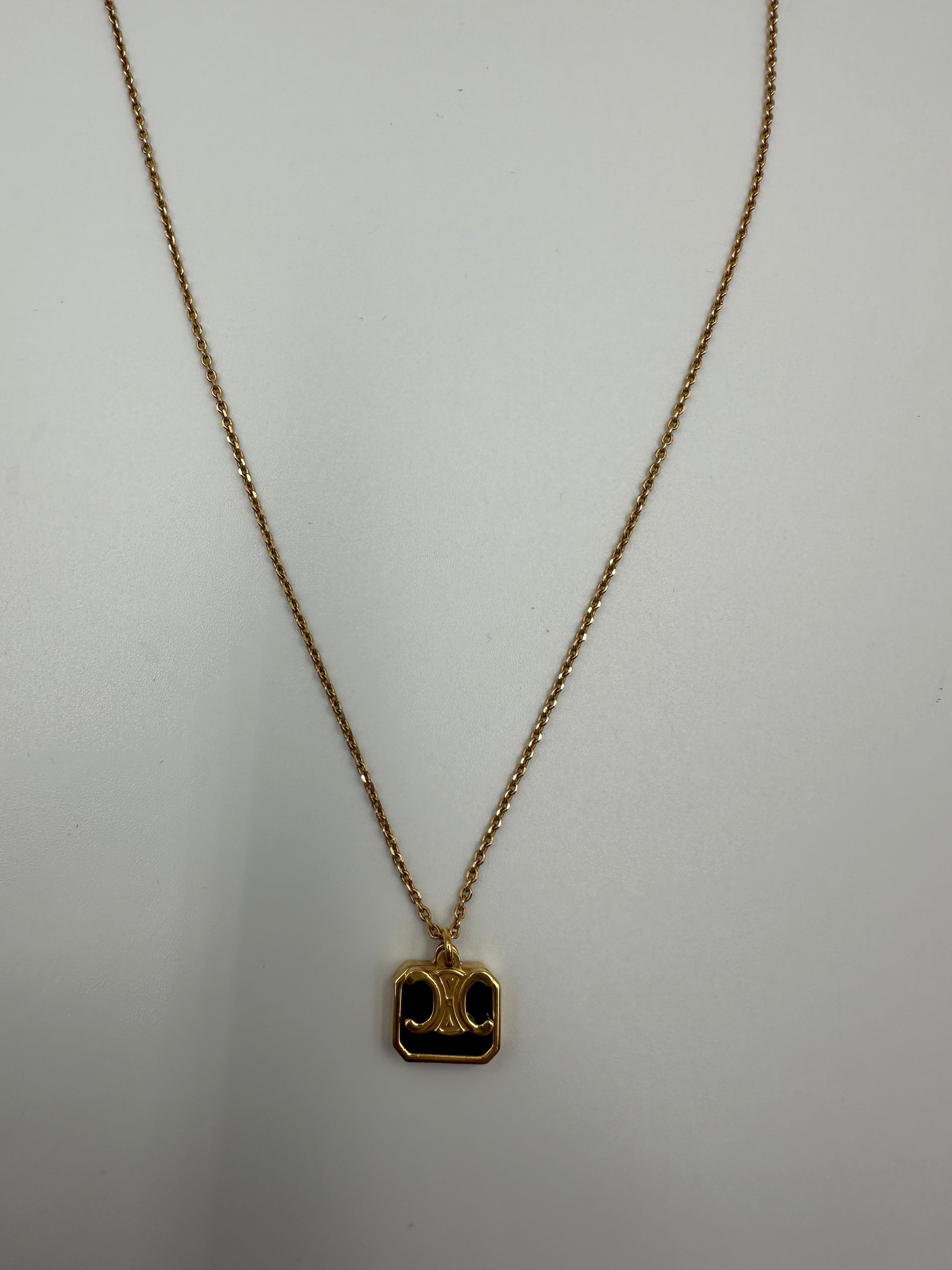 Celine Triomphe Indie Charm Necklace