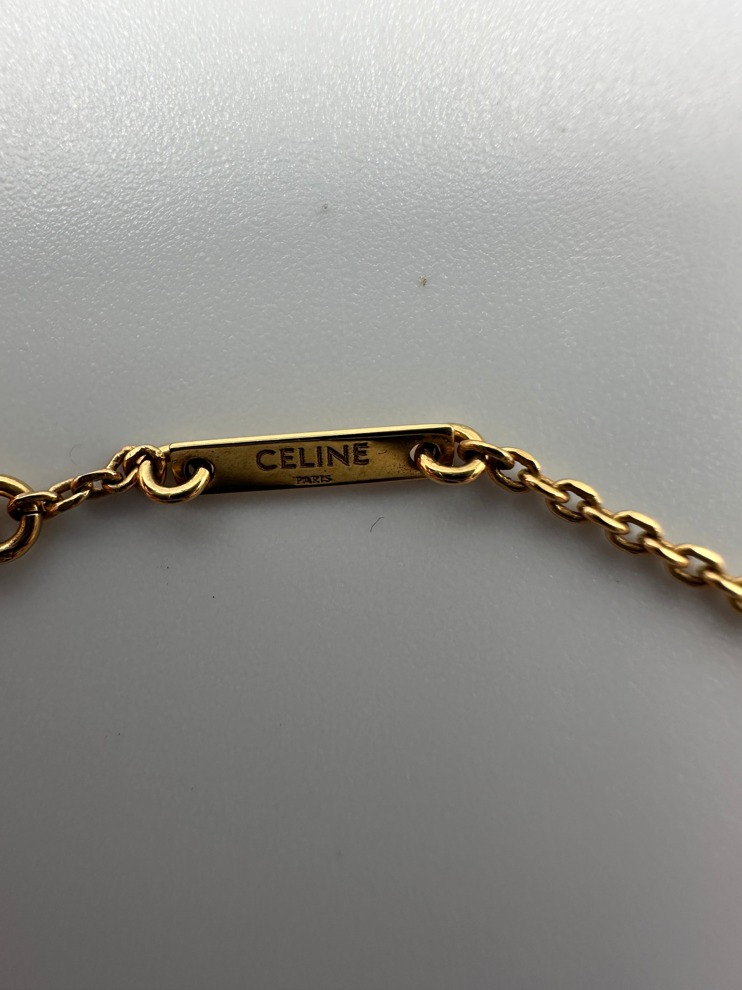 Celine Triomphe Indie Charm Necklace