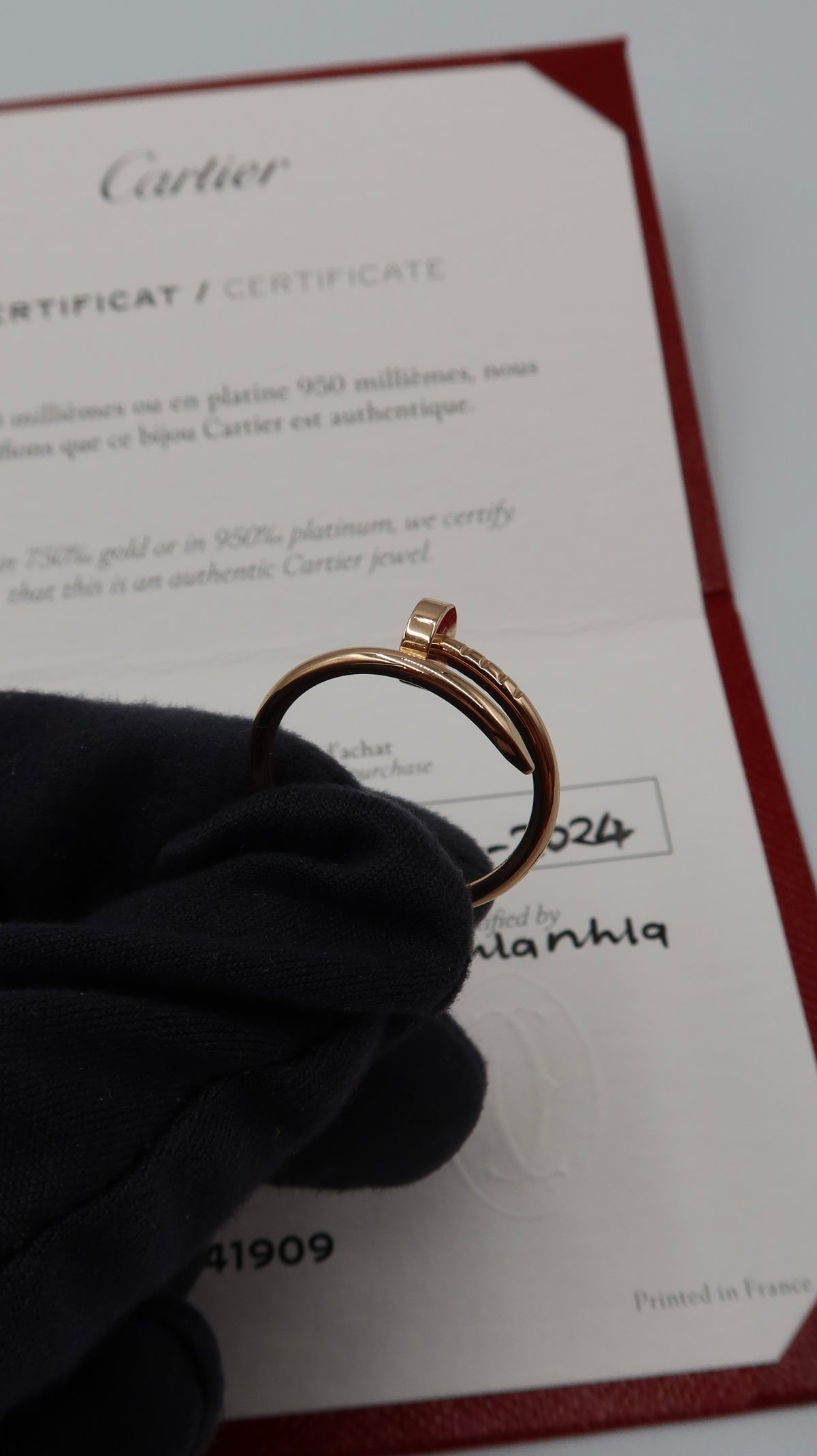 Cartier Juste Un Clou Ring (54/PG)