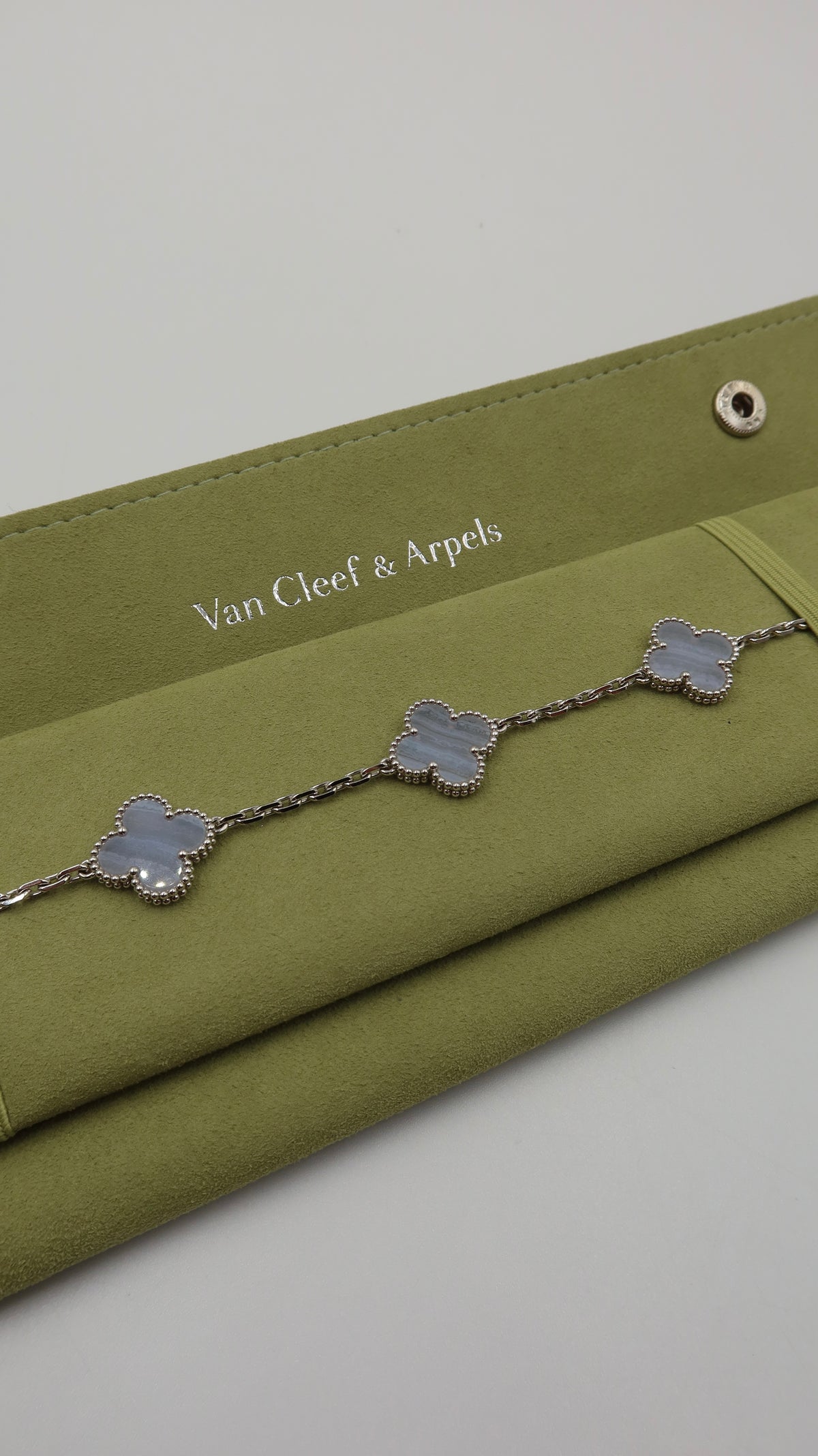 Van Cleef & Arpels Vintage Alhambra 5 Motif Bracelet (WG)