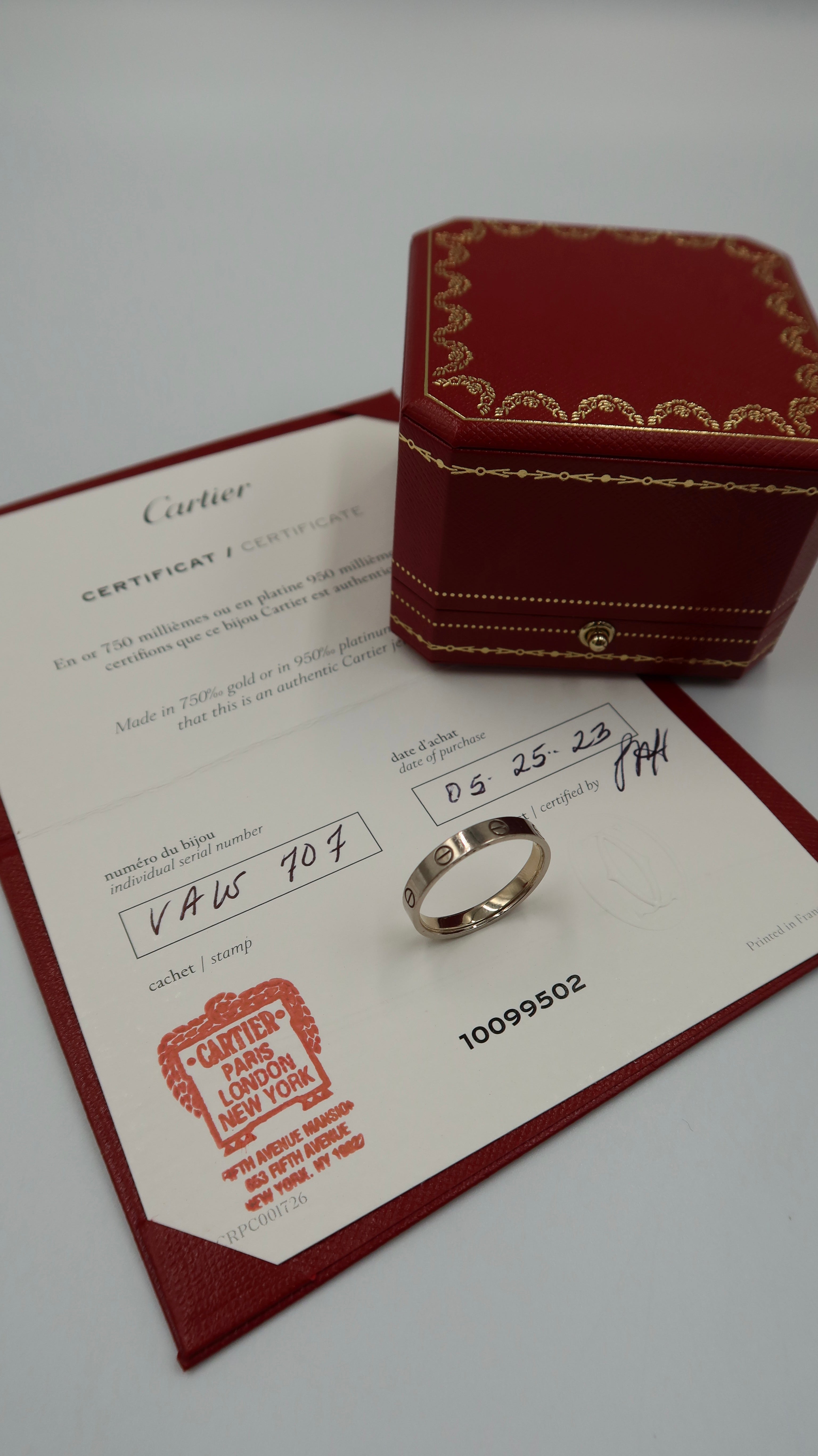 Cartier Love Band (65/WG/*Full Set*)