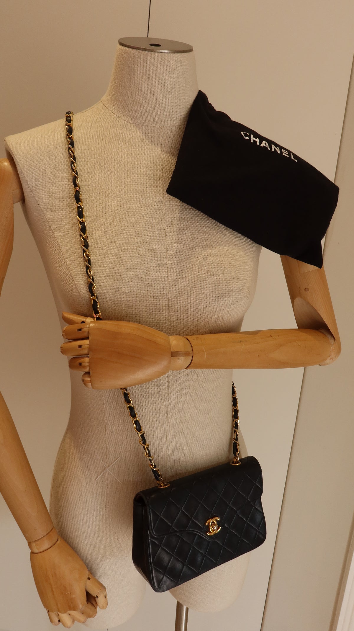 Chanel Vintage Dipped-Flap Mini Bag