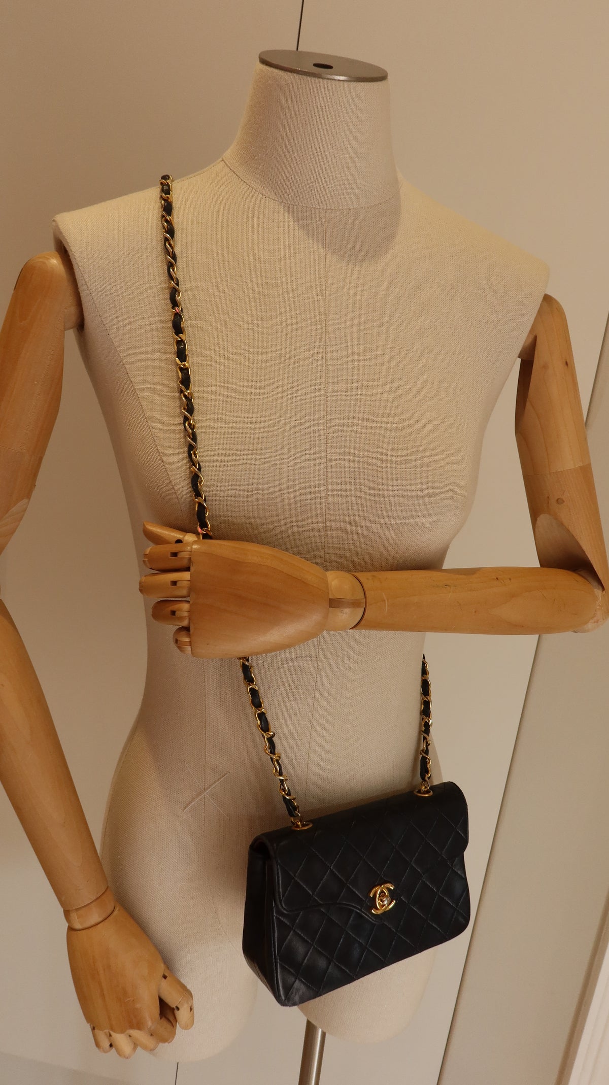 Chanel Vintage Dipped-Flap Mini Bag