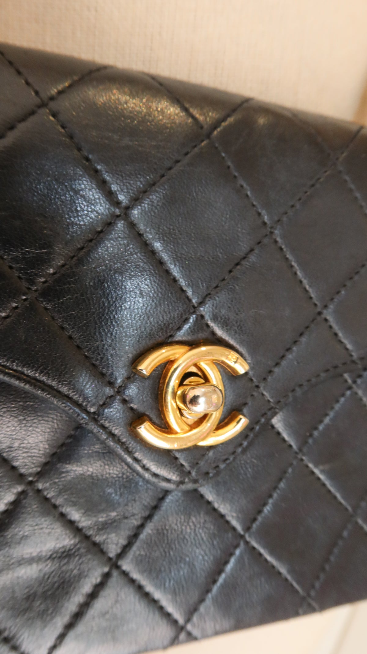Chanel Vintage Dipped-Flap Mini Bag