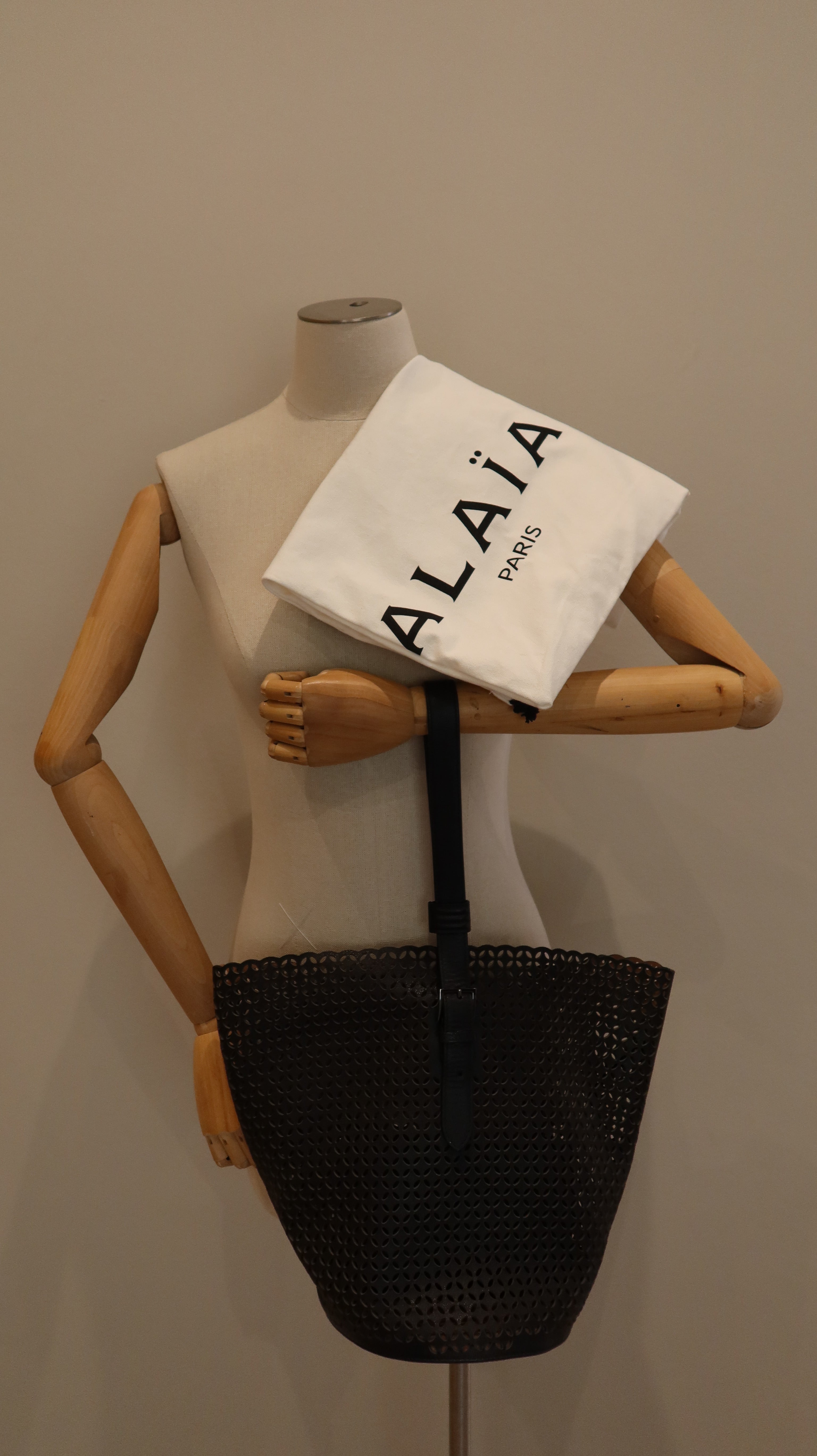 ALAÏA Rose Marie Bucket Bag