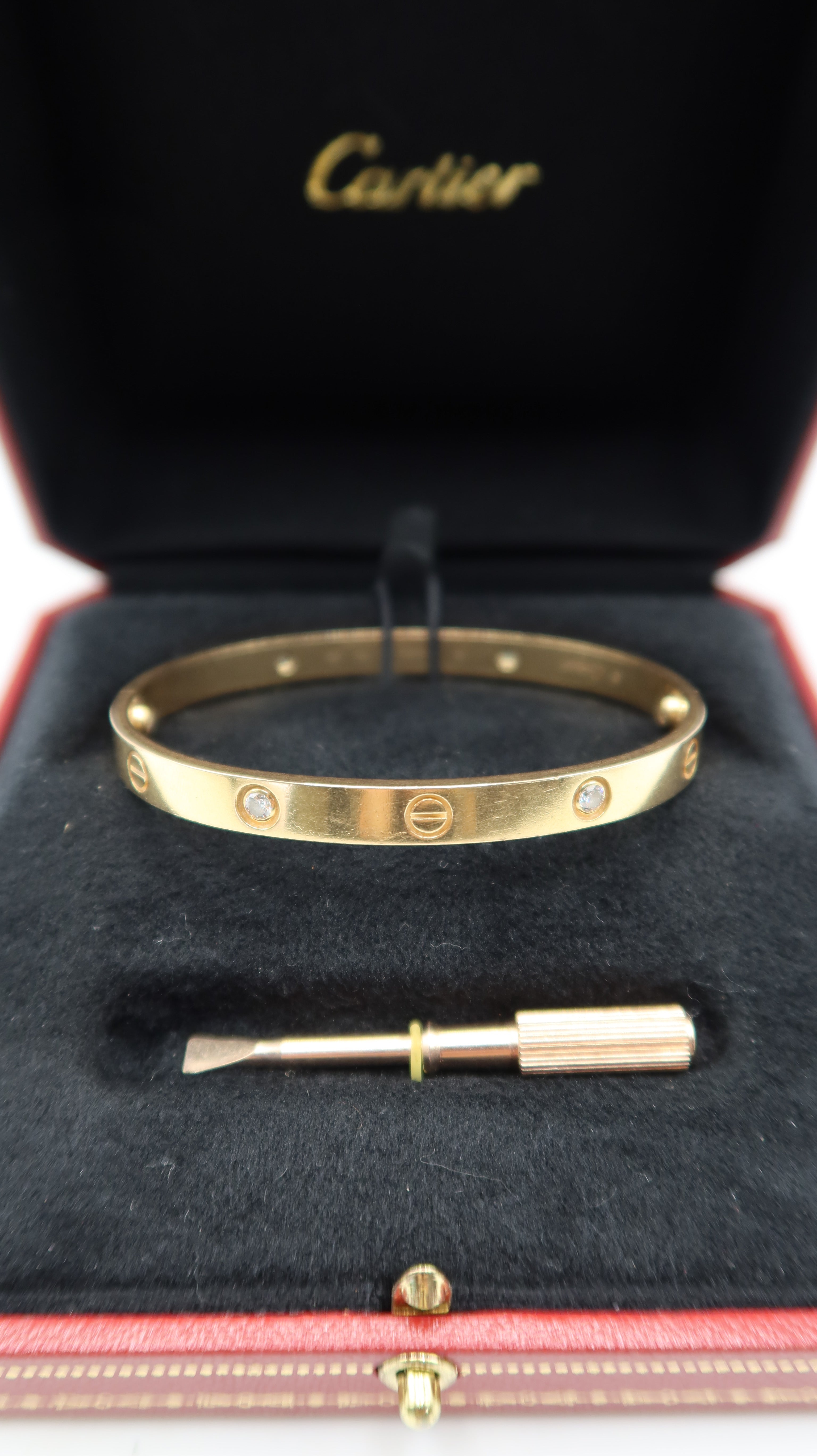 Cartier Love Bracelet (19/PG/Half Diamonds)
