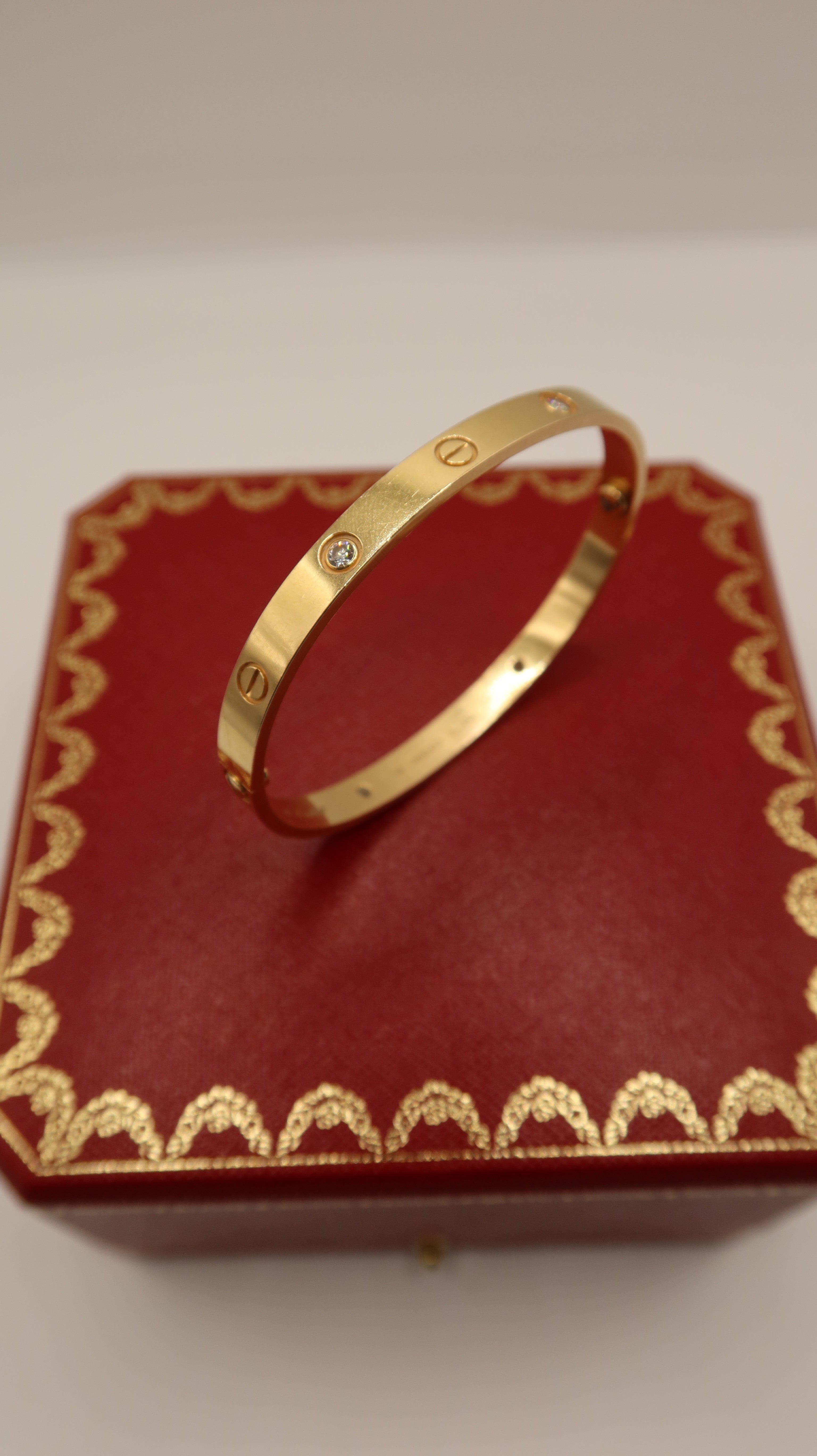 Cartier Love Bracelet (19/PG/Half Diamonds)
