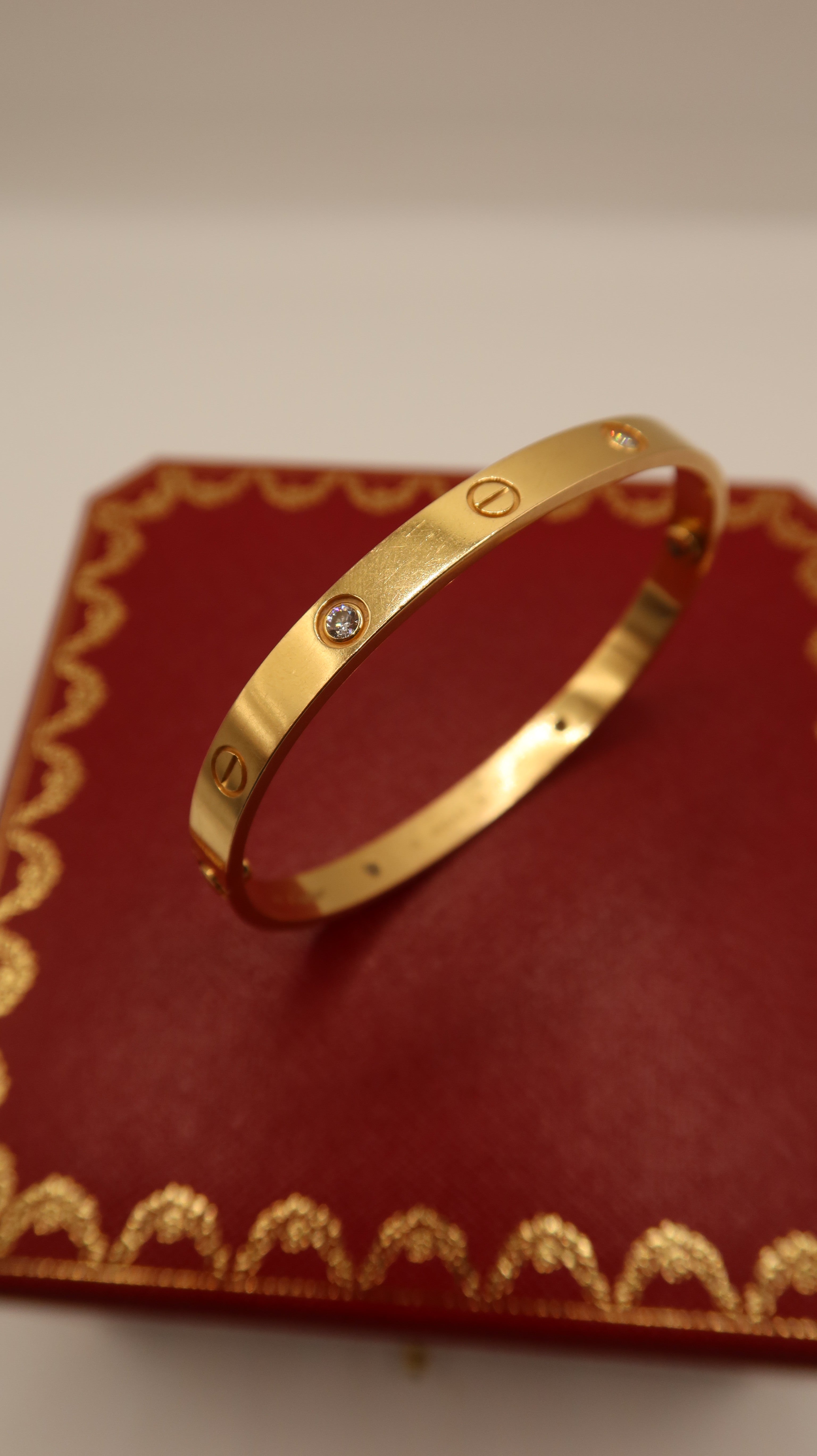 Cartier Love Bracelet (19/PG/Half Diamonds)