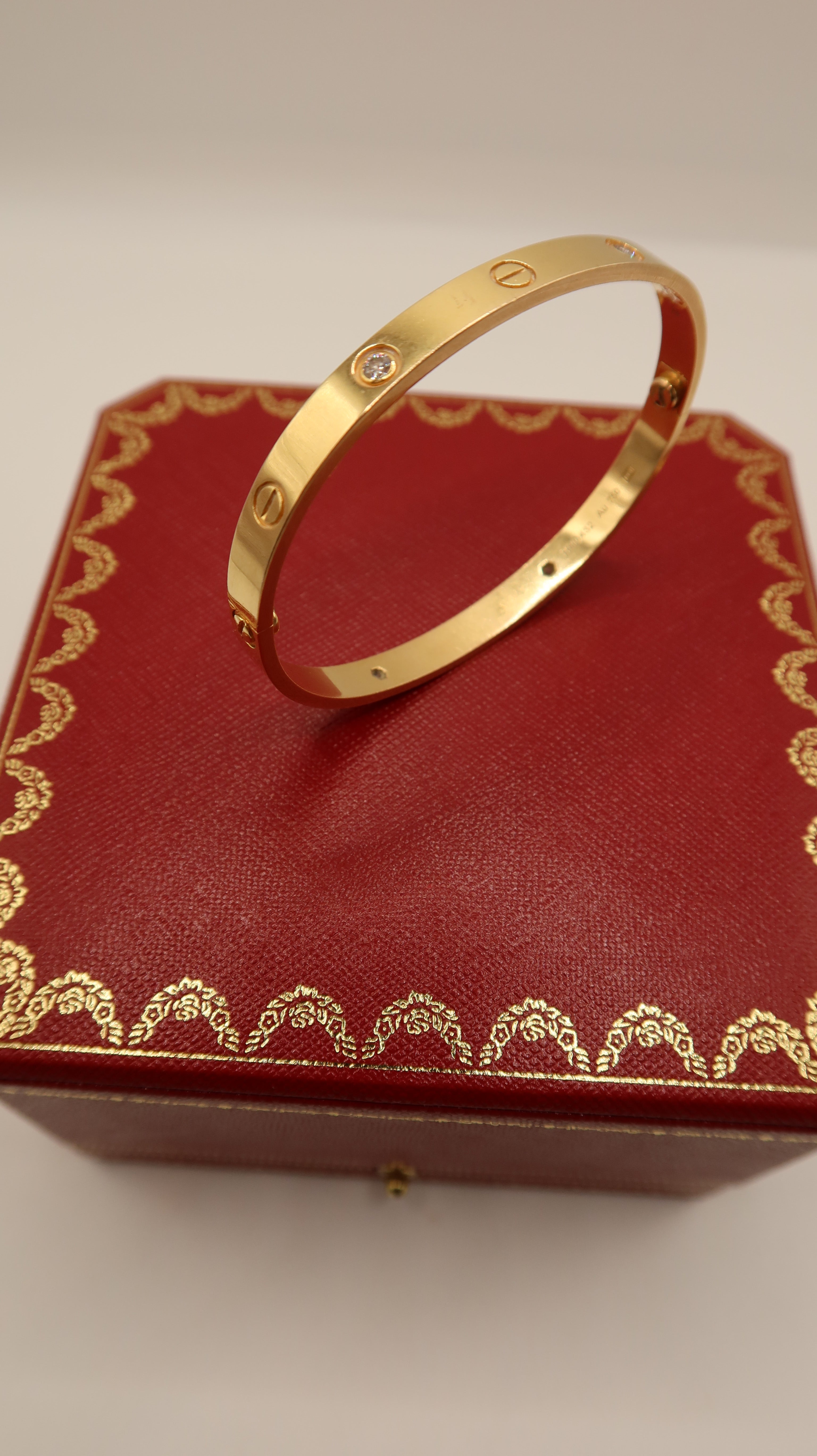 Cartier Love Bracelet (19/PG/Half Diamonds)