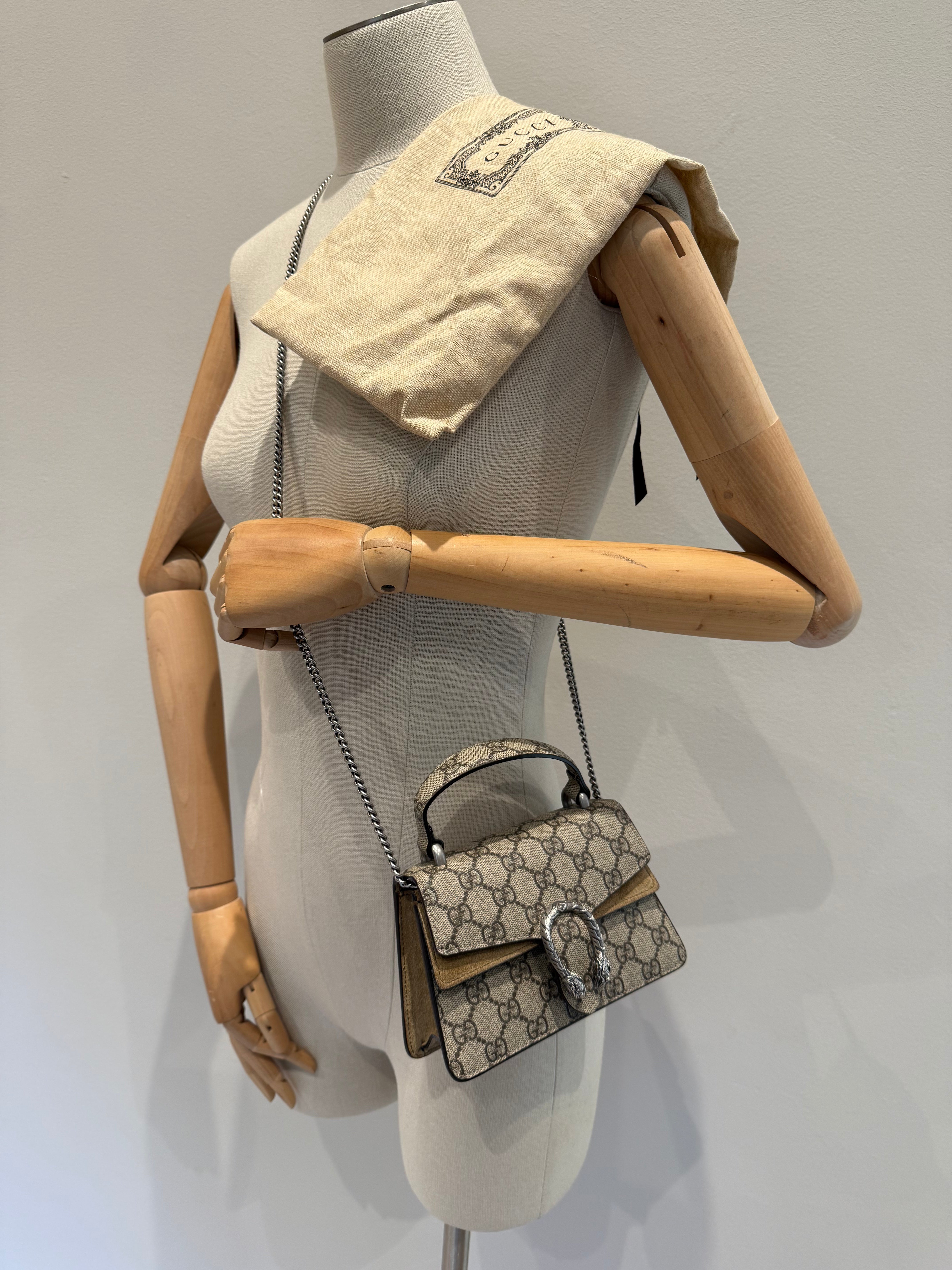 Gucci Mini Dionysus Top Handle Bag *Full Set*