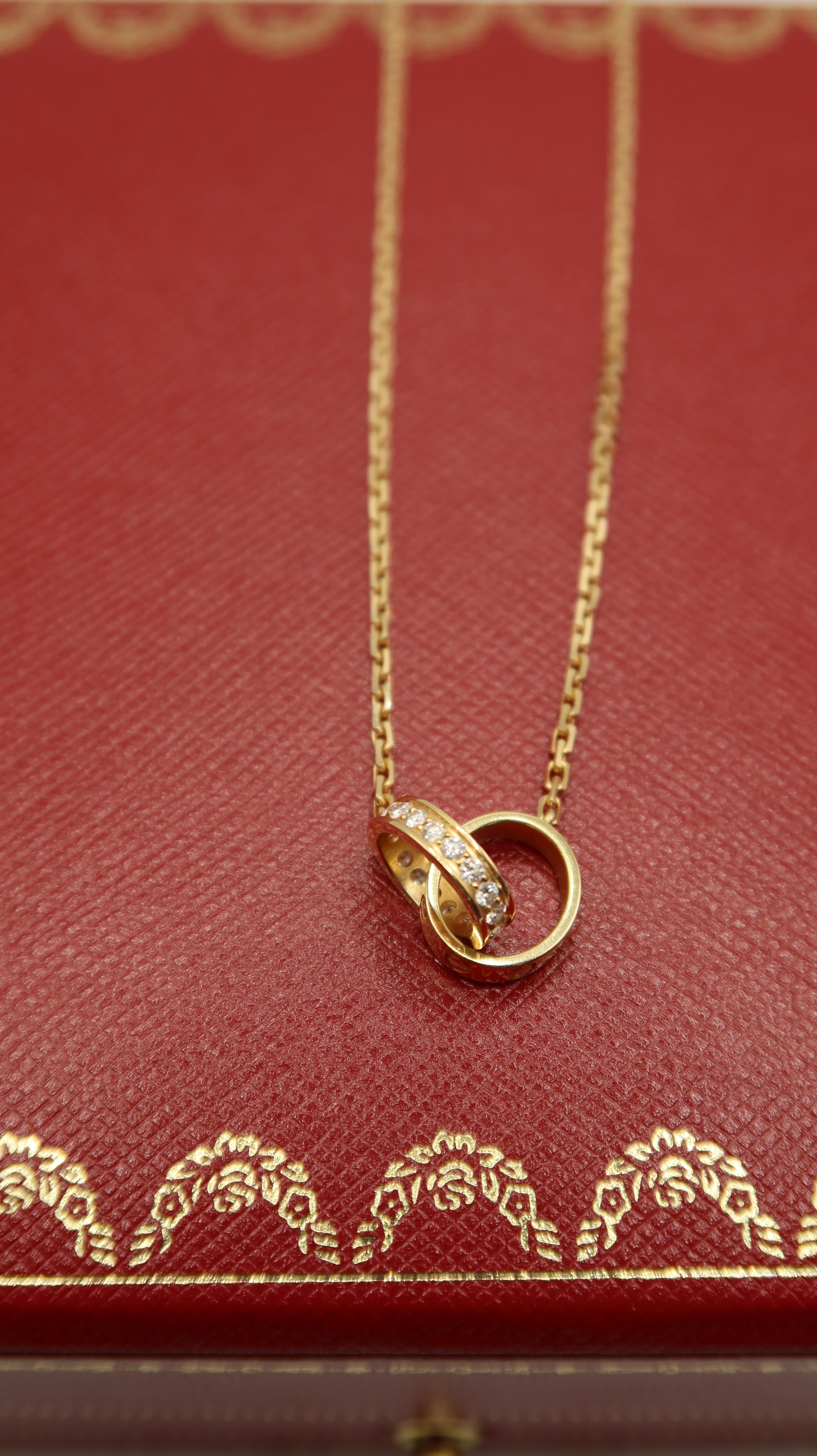 Cartier Baby Love Necklace (PG/with Diamonds)