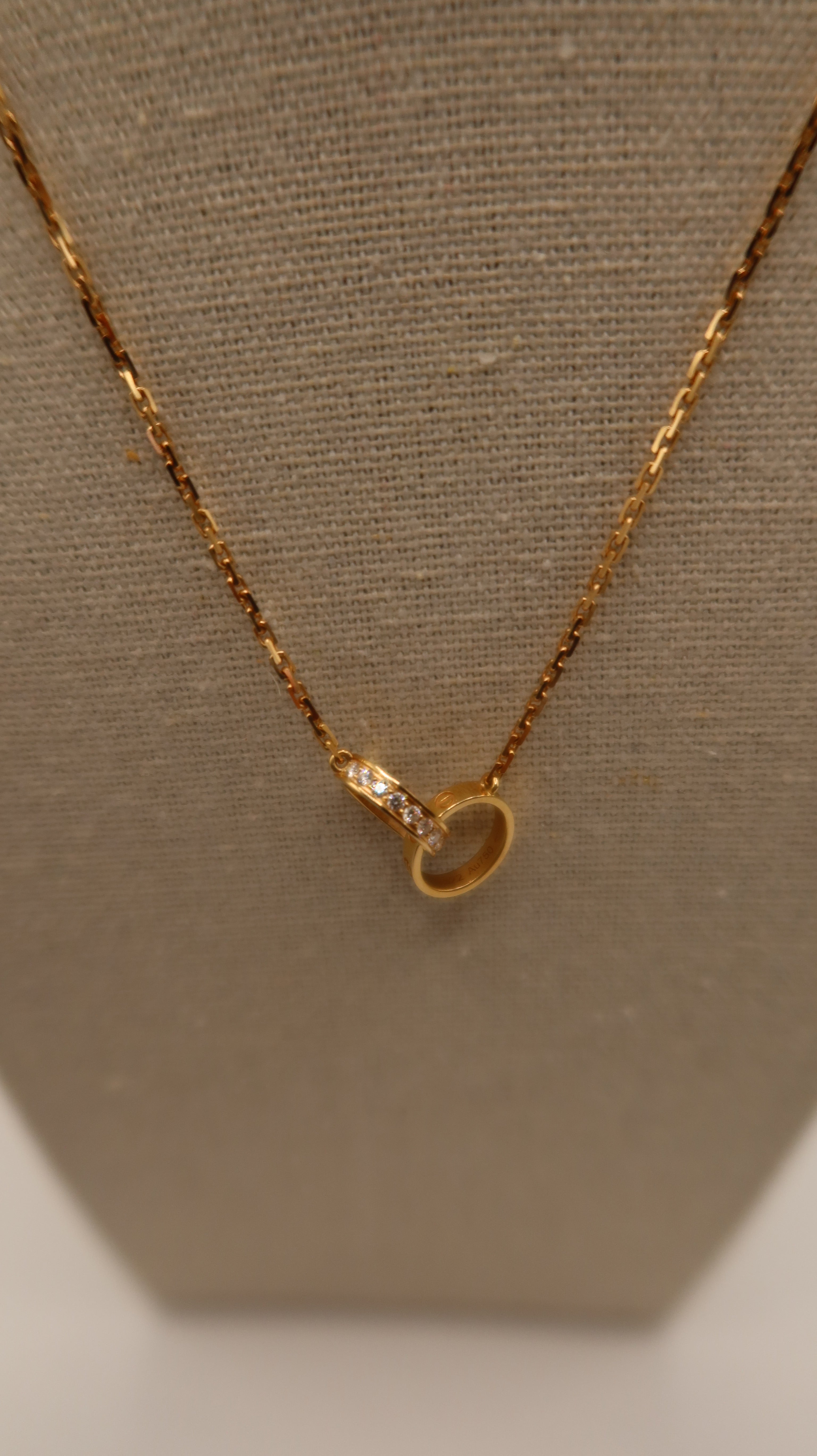 Cartier Baby Love Necklace (PG/with Diamonds)